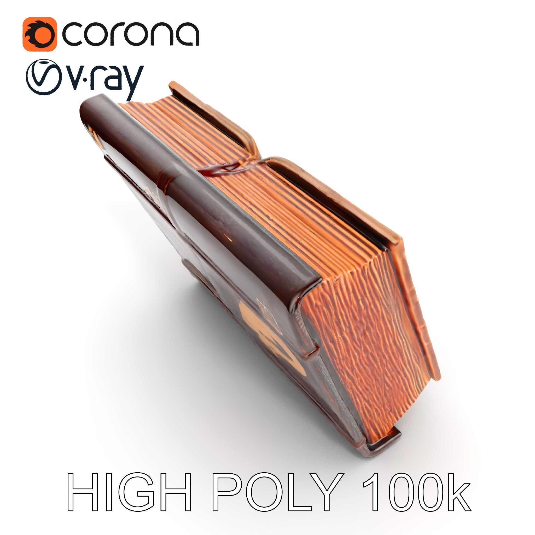 Ancient Grimoire D Model Pack Low-poly 3D model_30