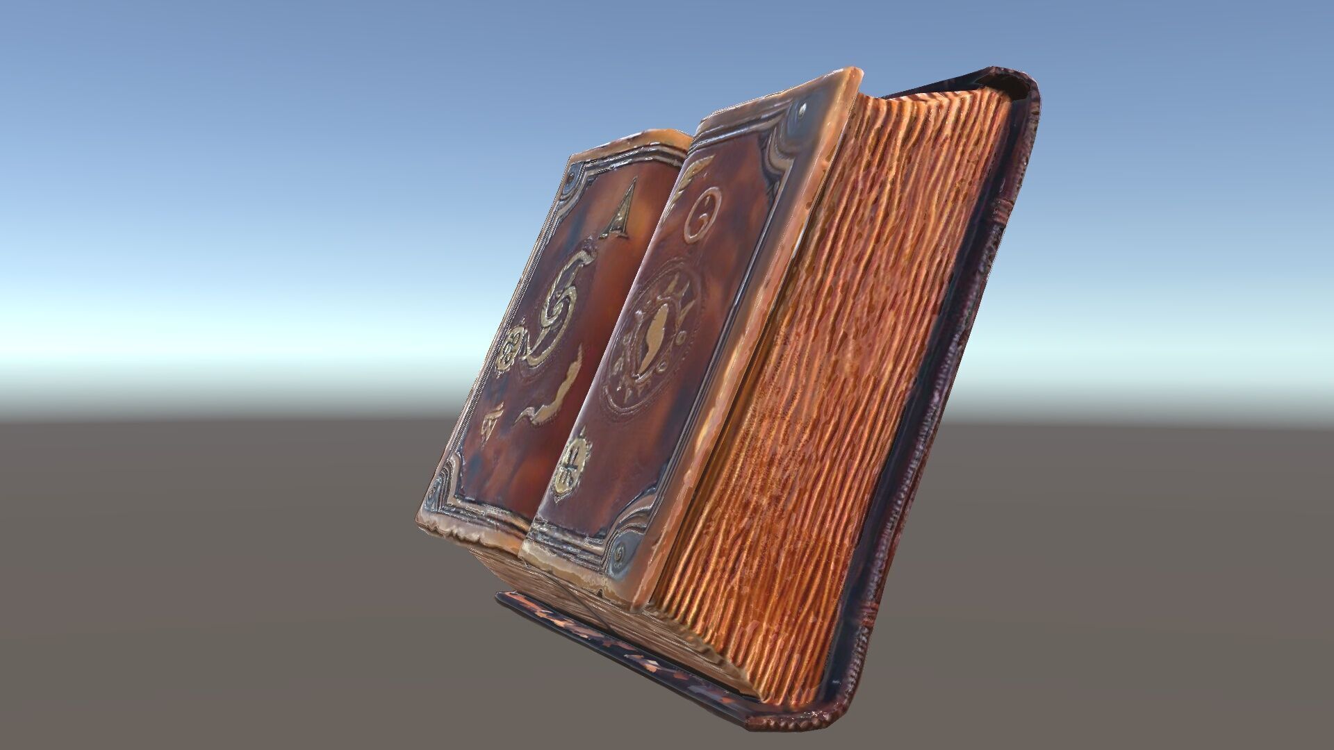 Ancient Grimoire D Model Pack Low-poly 3D model_35
