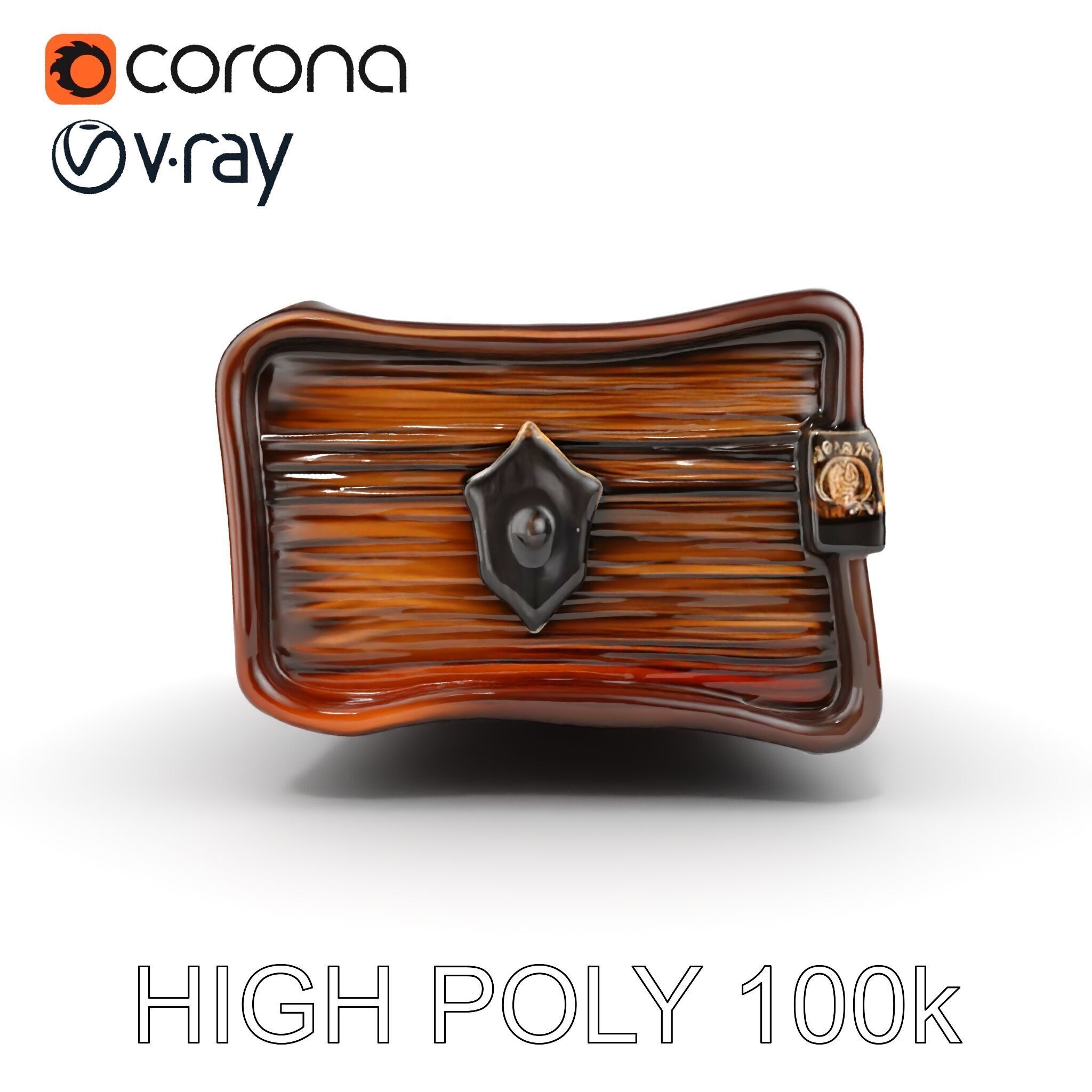 Ornate Antique Book Model Pack for Interactive Environments Low-poly 3D model_12