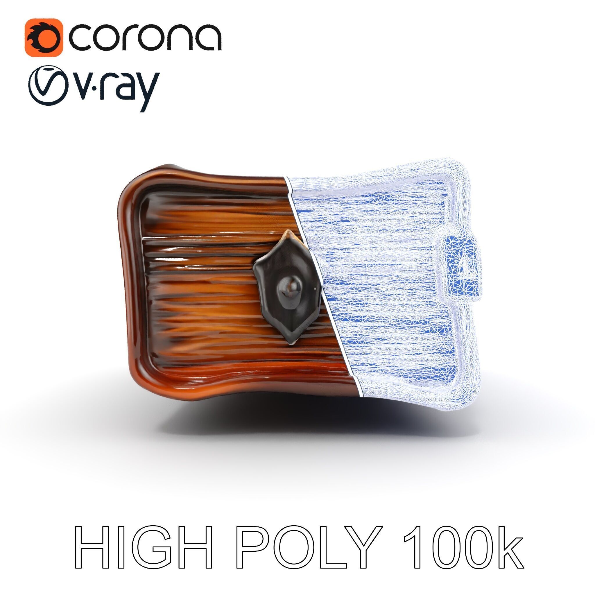 Ornate Antique Book Model Pack for Interactive Environments Low-poly 3D model_30