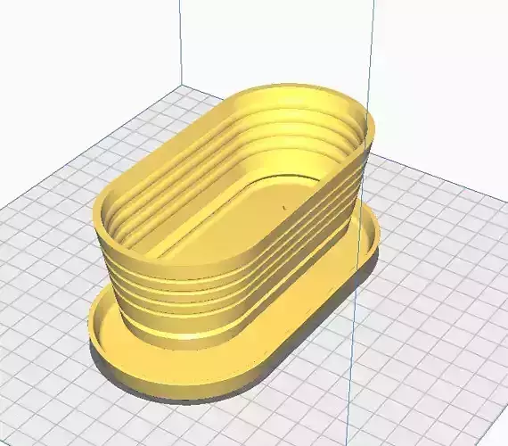 Elegant Planter Pot 3D Printer Digital Model Stylish Design