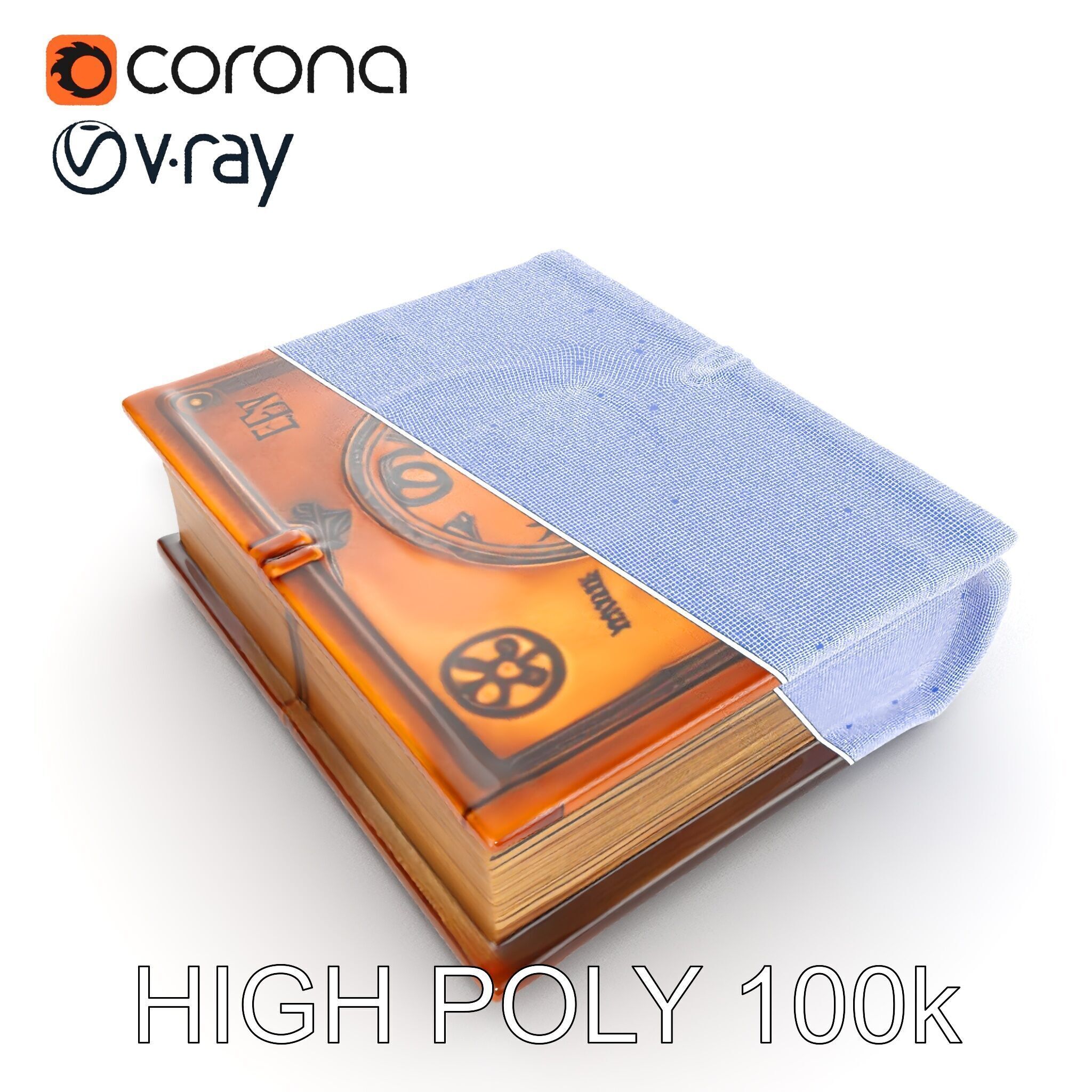 Ancient Spellbook D Model Pack Low-poly 3D model_30