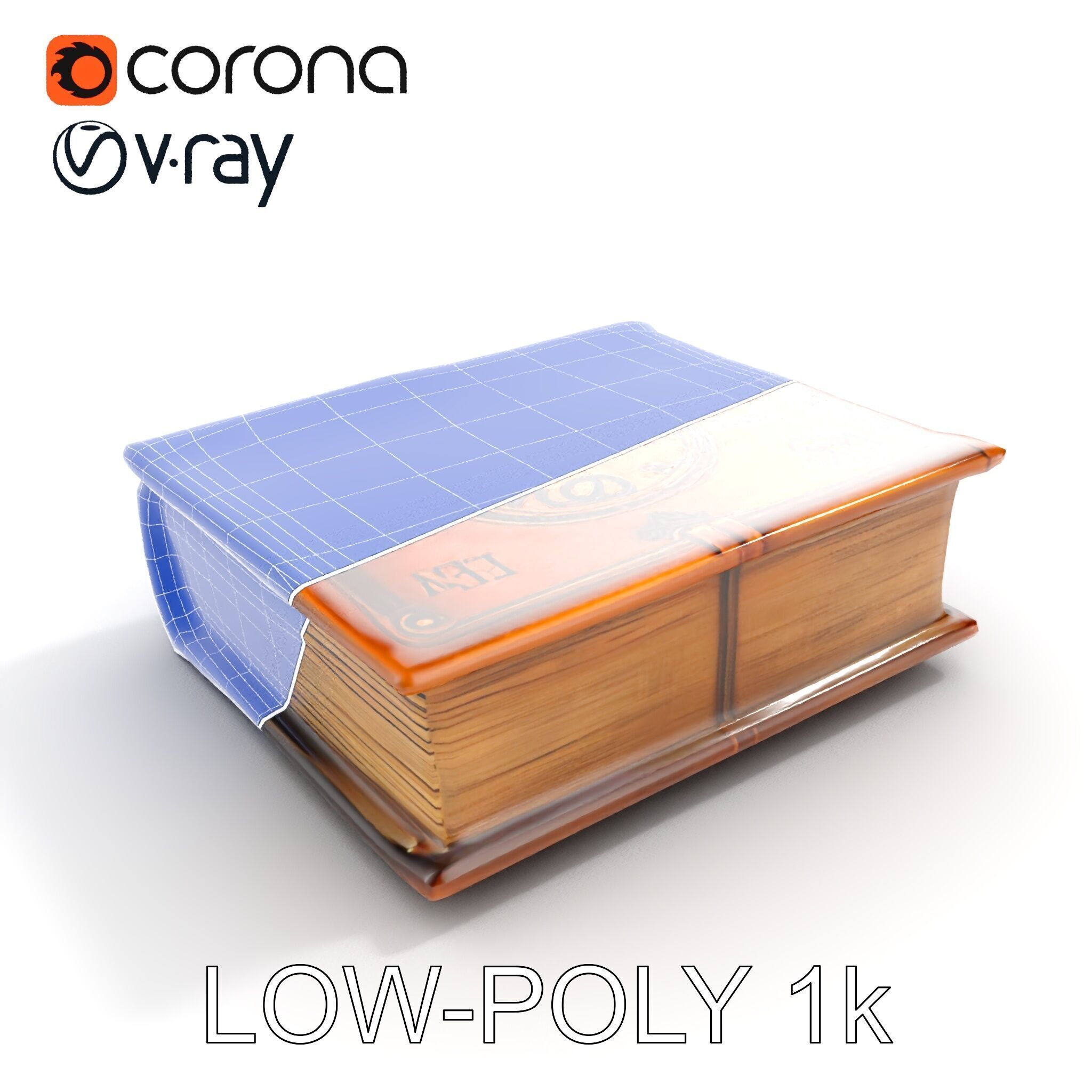 Ancient Spellbook D Model Pack Low-poly 3D model_29