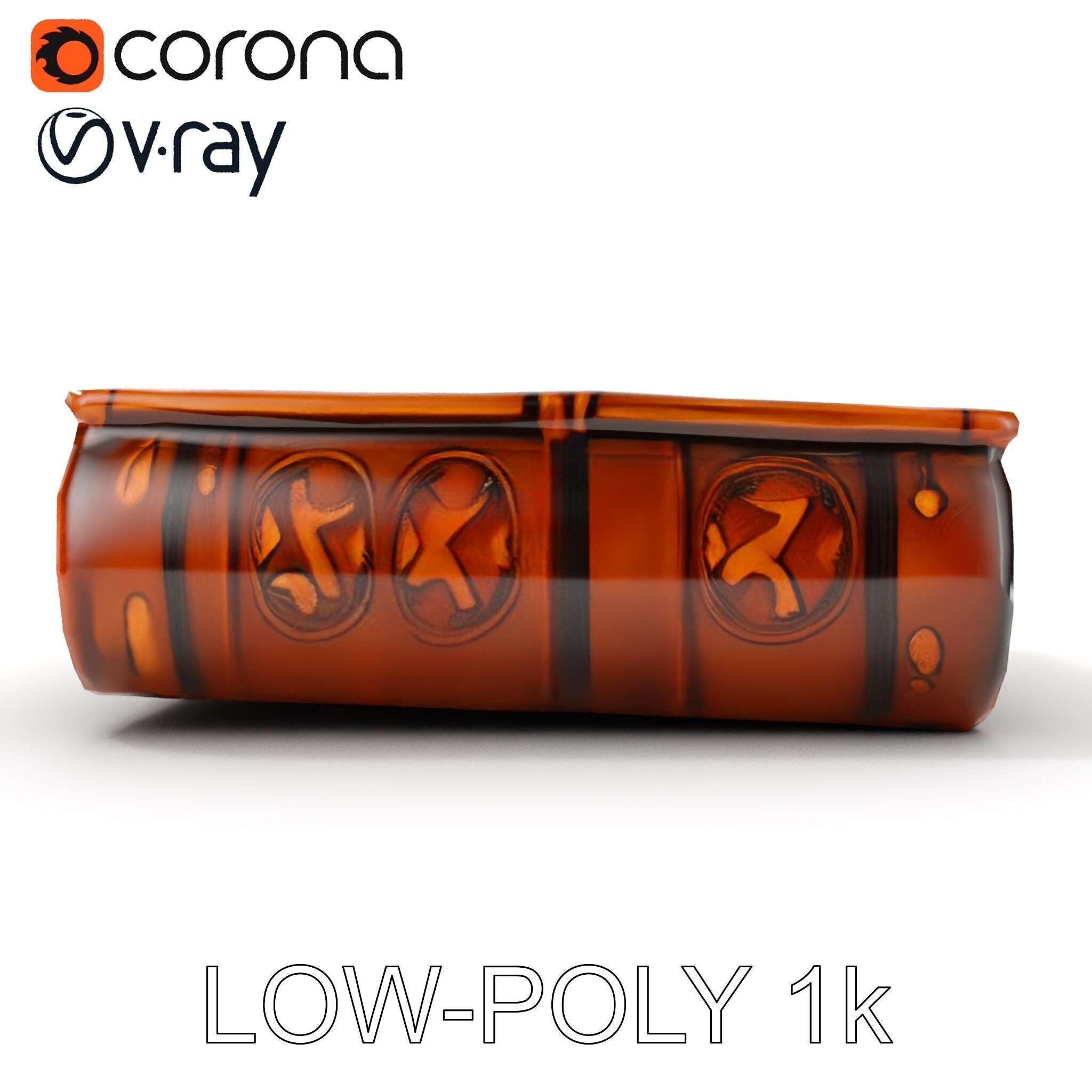 Ancient Spellbook D Model Pack Low-poly 3D model_15