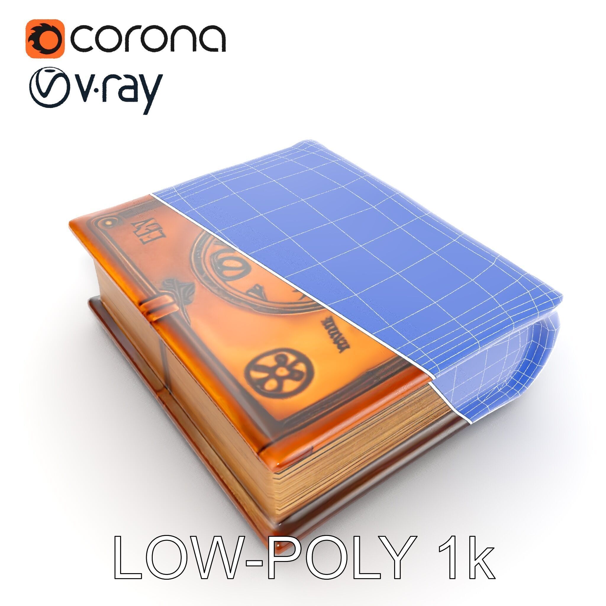 Ancient Spellbook D Model Pack Low-poly 3D model_23