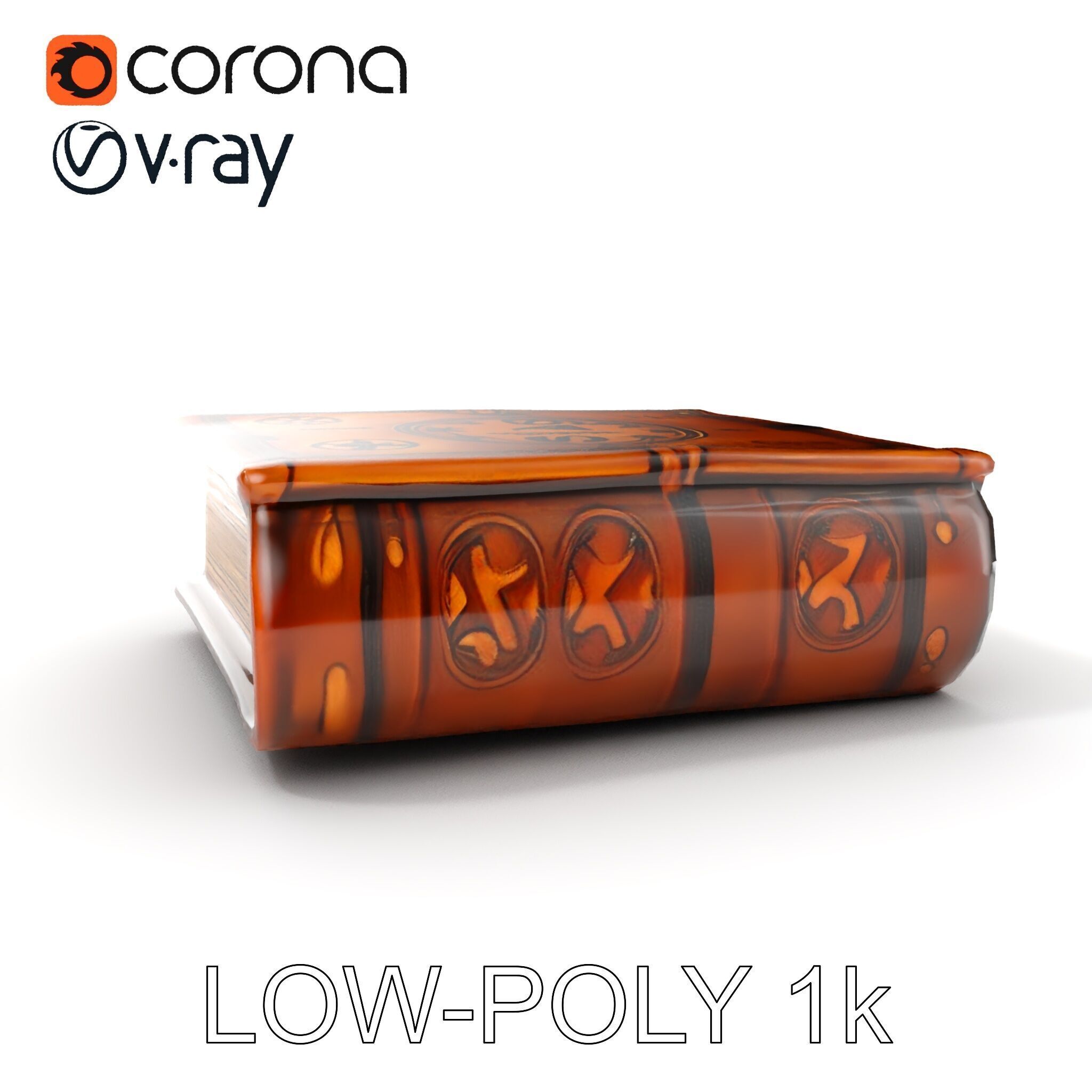 Ancient Spellbook D Model Pack Low-poly 3D model_18