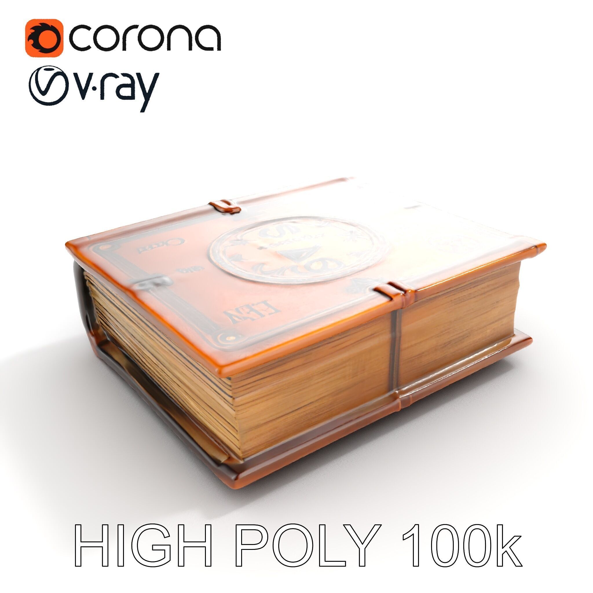 Ancient Spellbook D Model Pack Low-poly 3D model_10