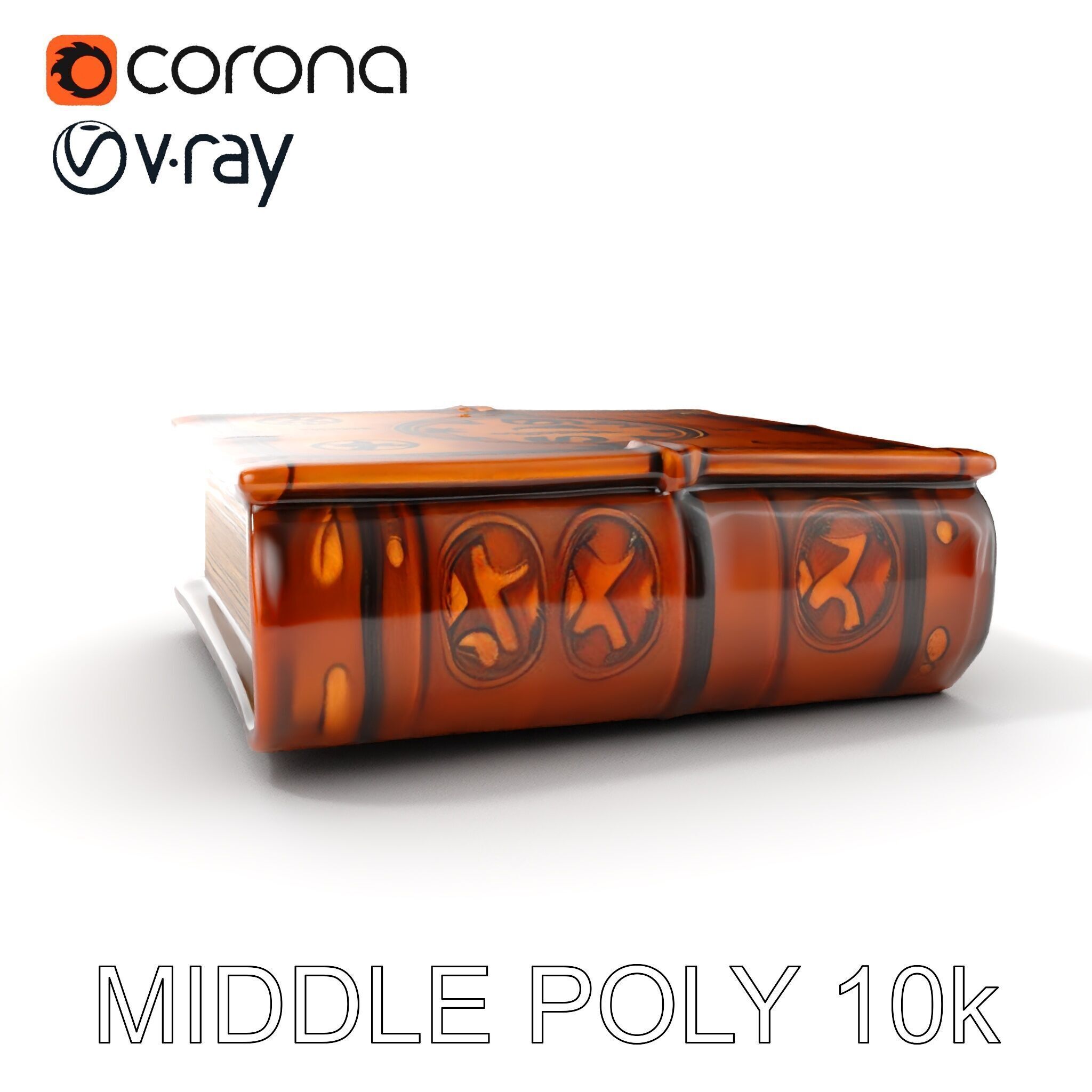 Ancient Spellbook D Model Pack Low-poly 3D model_6