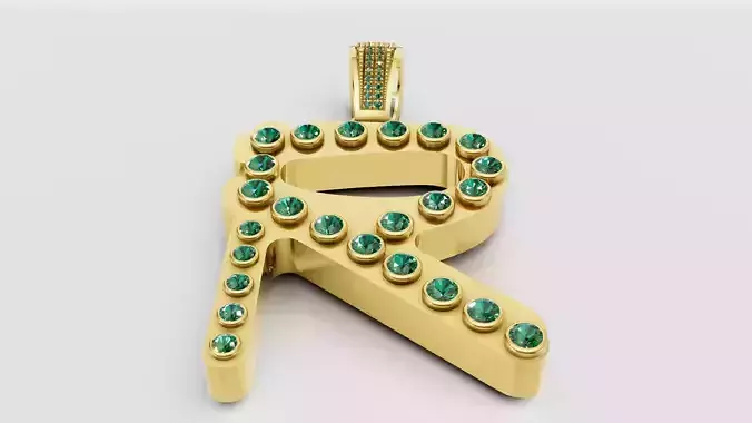  Personalized alphabet pendant  