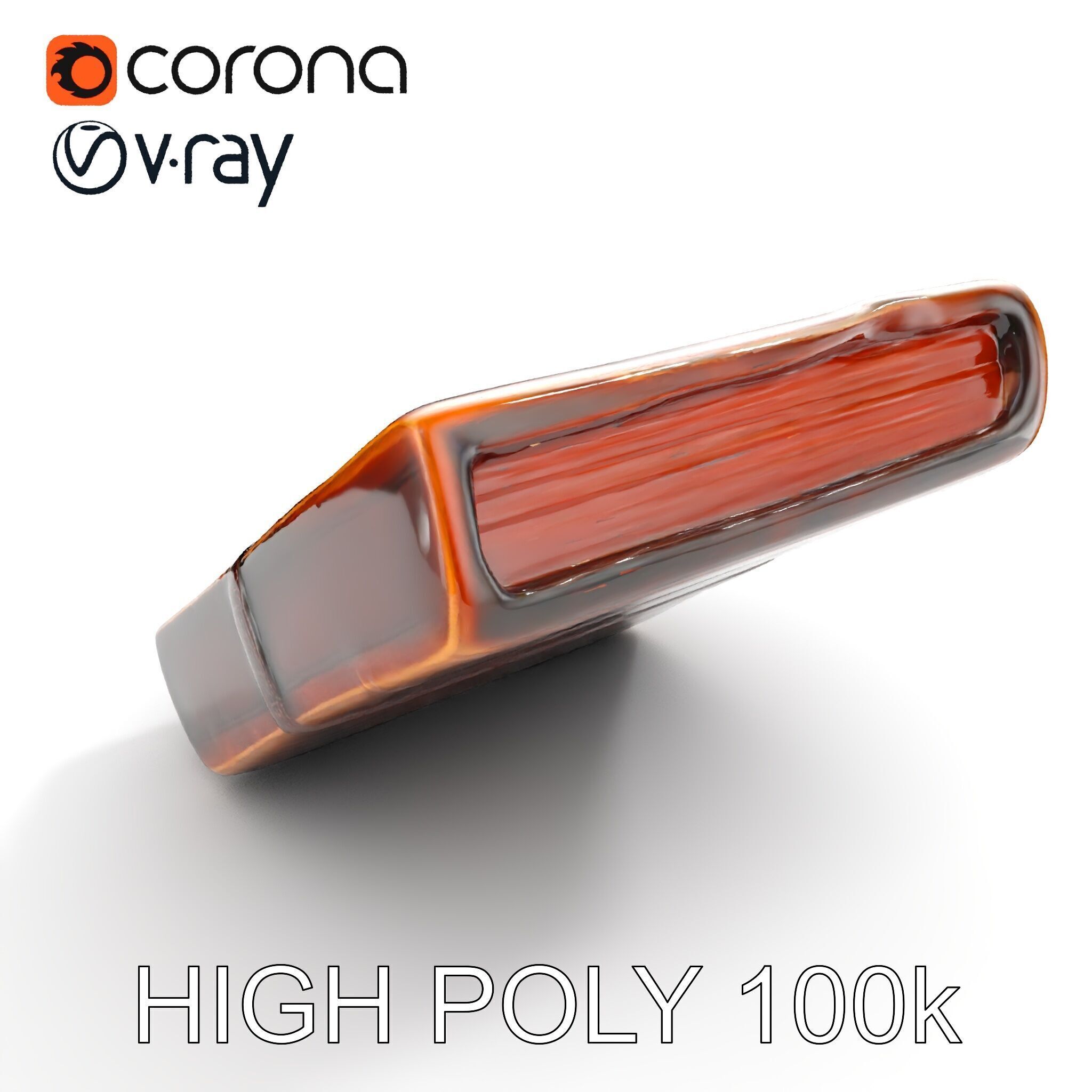 Vintage Compass Leather Notebook D Model Pack Low-poly 3D model_33