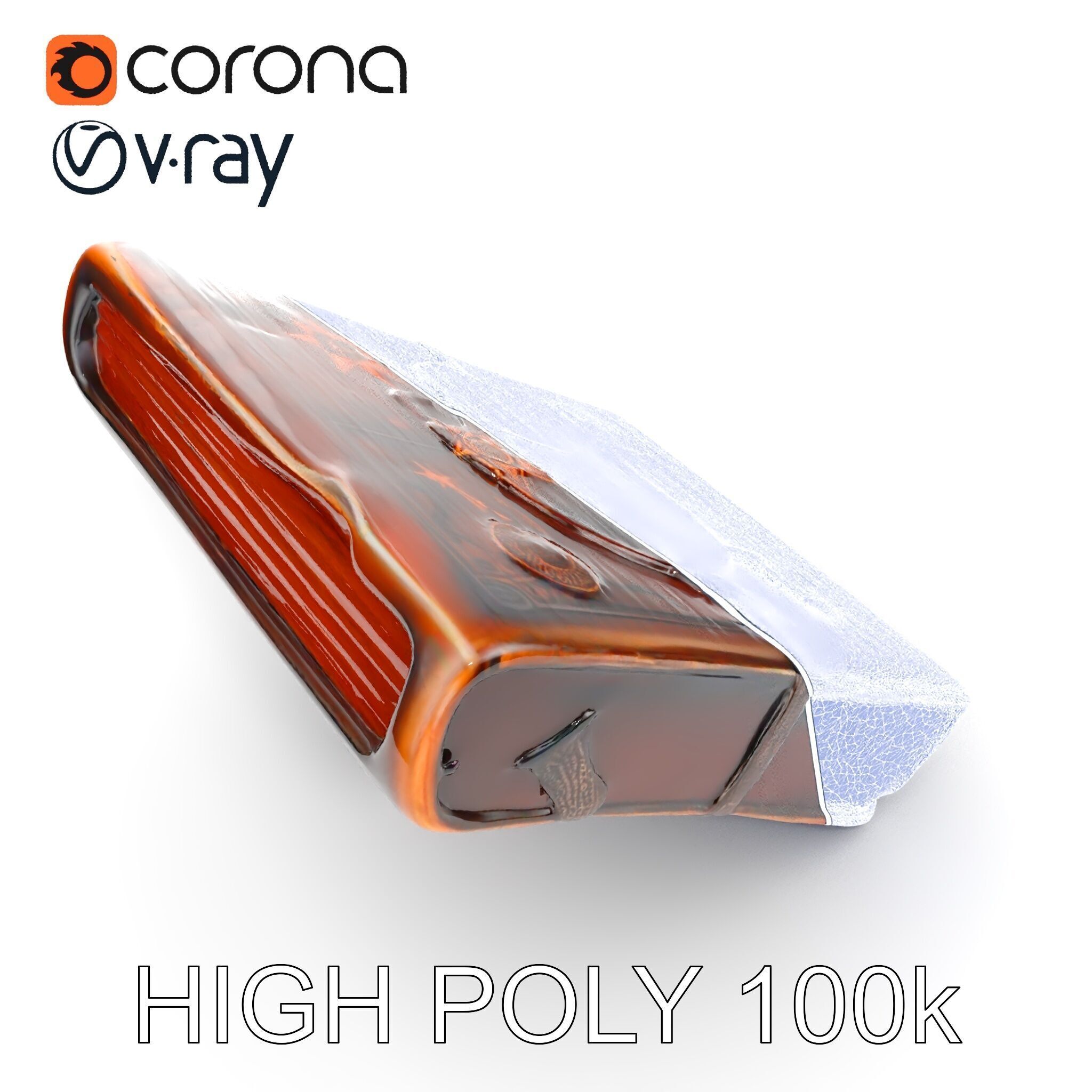 Vintage Compass Leather Notebook D Model Pack Low-poly 3D model_31