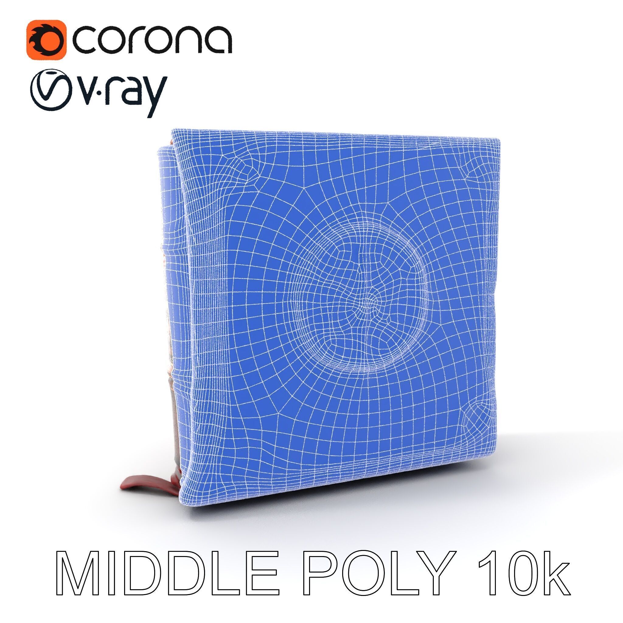 Ancient Leather Bound Book Model Pack Low-poly 3D model_12