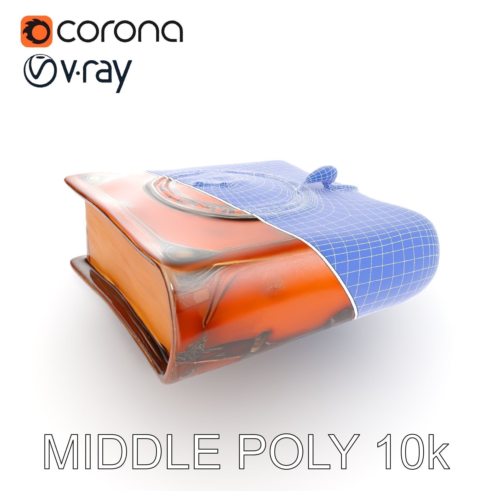 Ancient Leather Bound Book Model Pack Low-poly 3D model_14