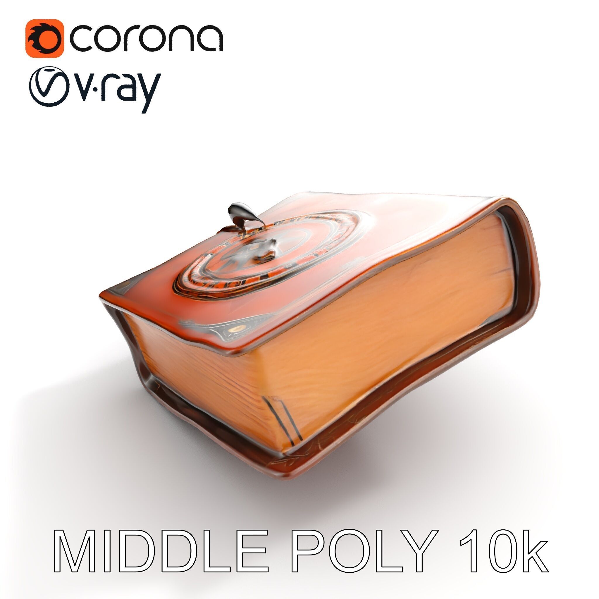 Ancient Leather Bound Book Model Pack Low-poly 3D model_7