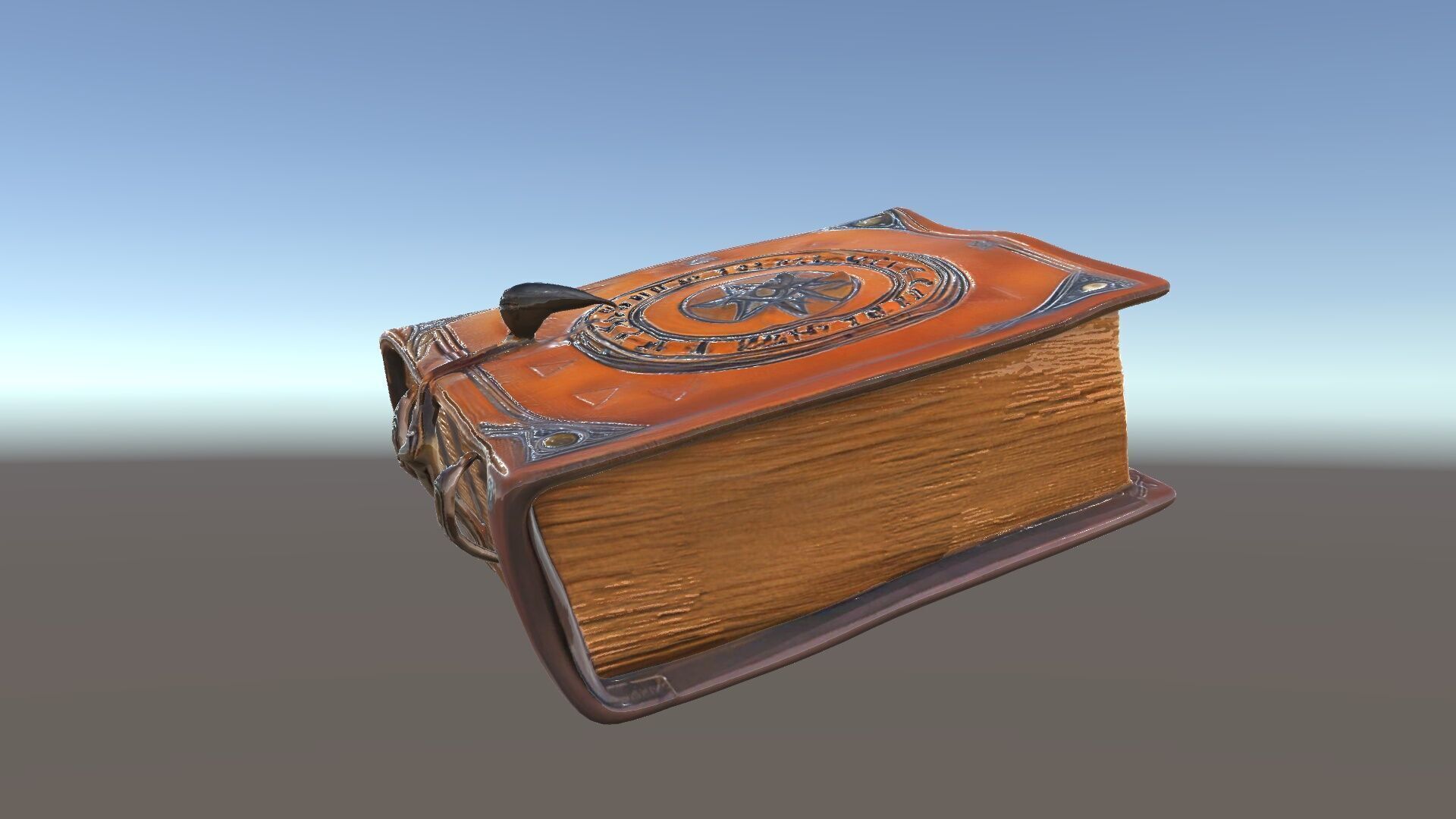 Ancient Leather Bound Book Model Pack Low-poly 3D model_34