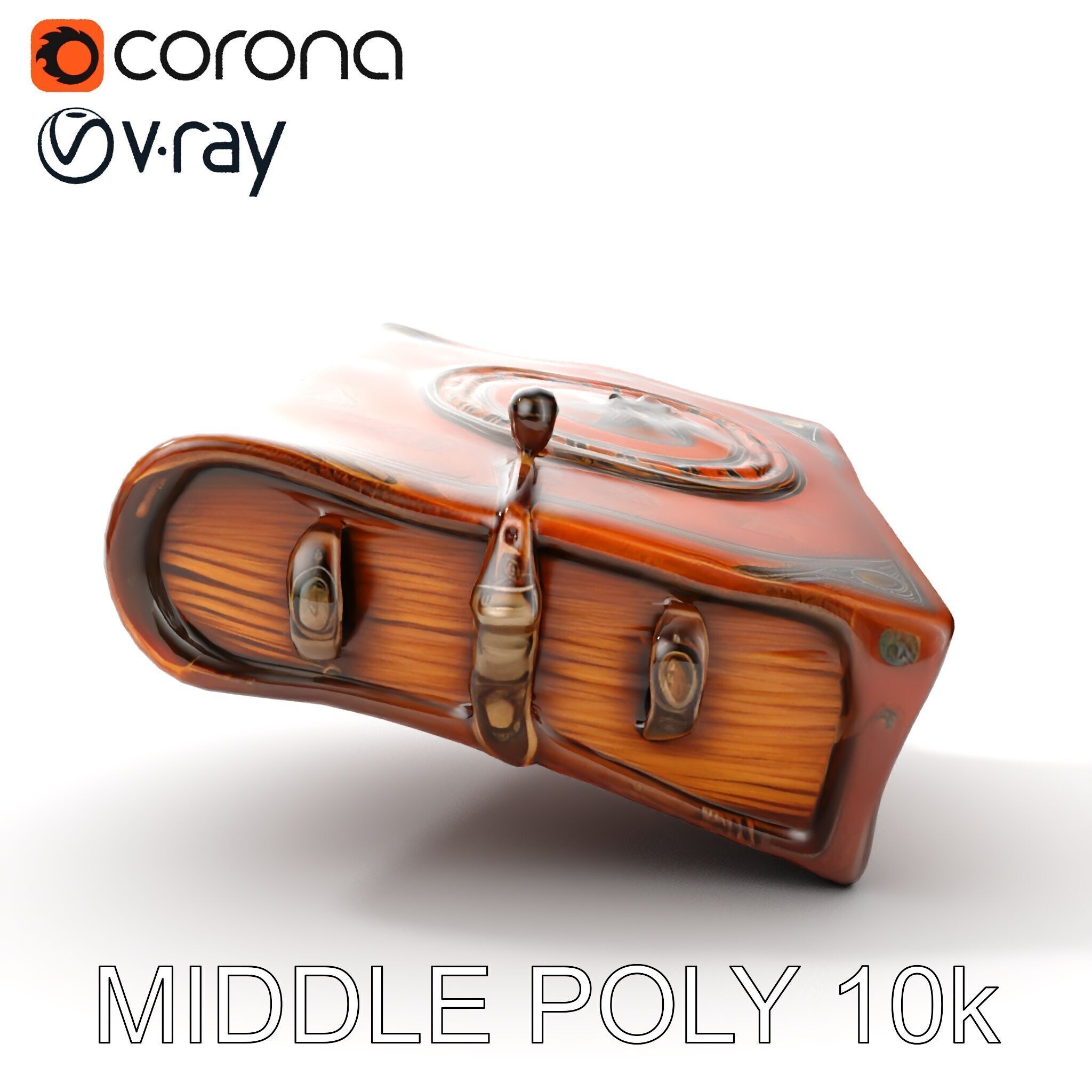 Ancient Leather Bound Book Model Pack Low-poly 3D model_17