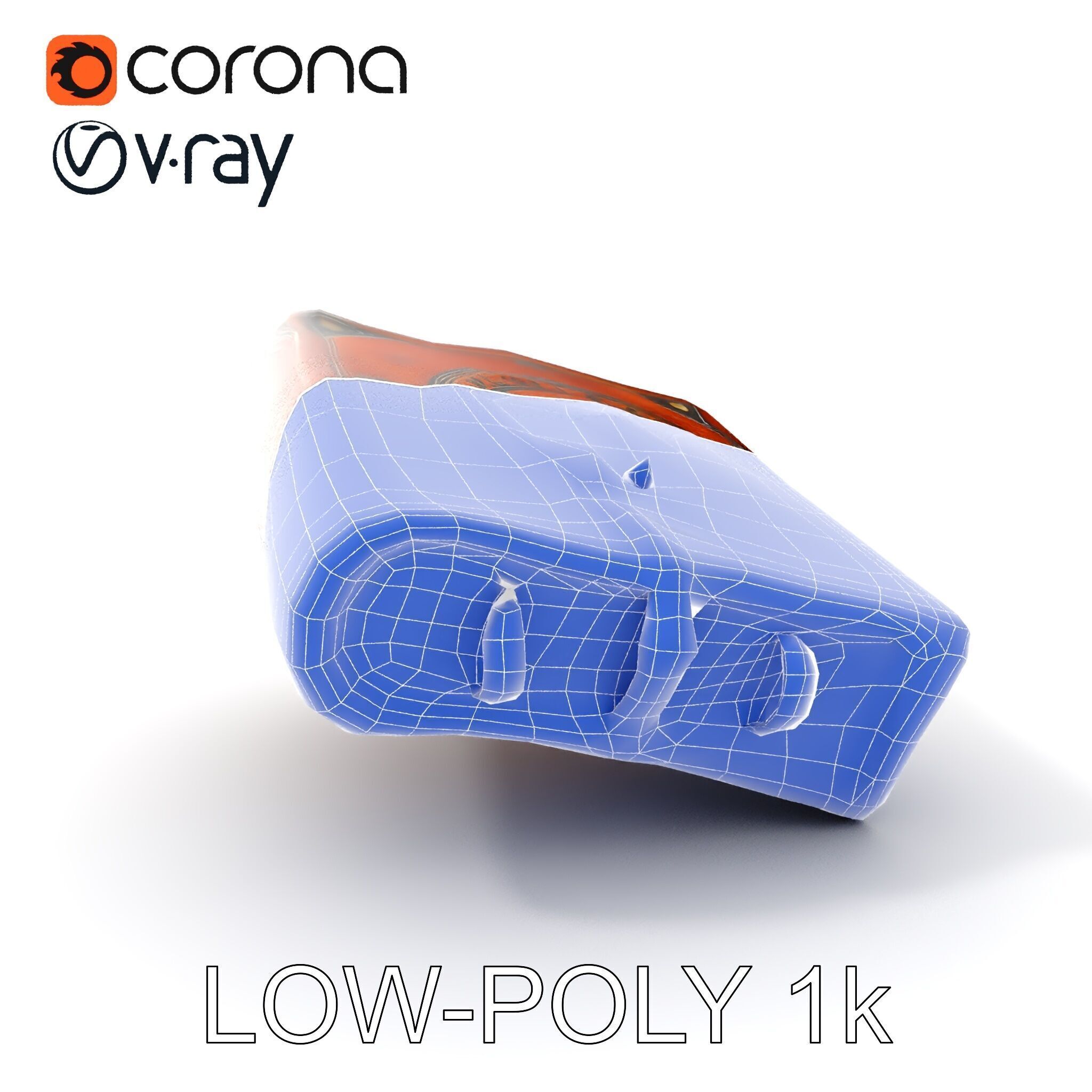 Ancient Leather Bound Book Model Pack Low-poly 3D model_24