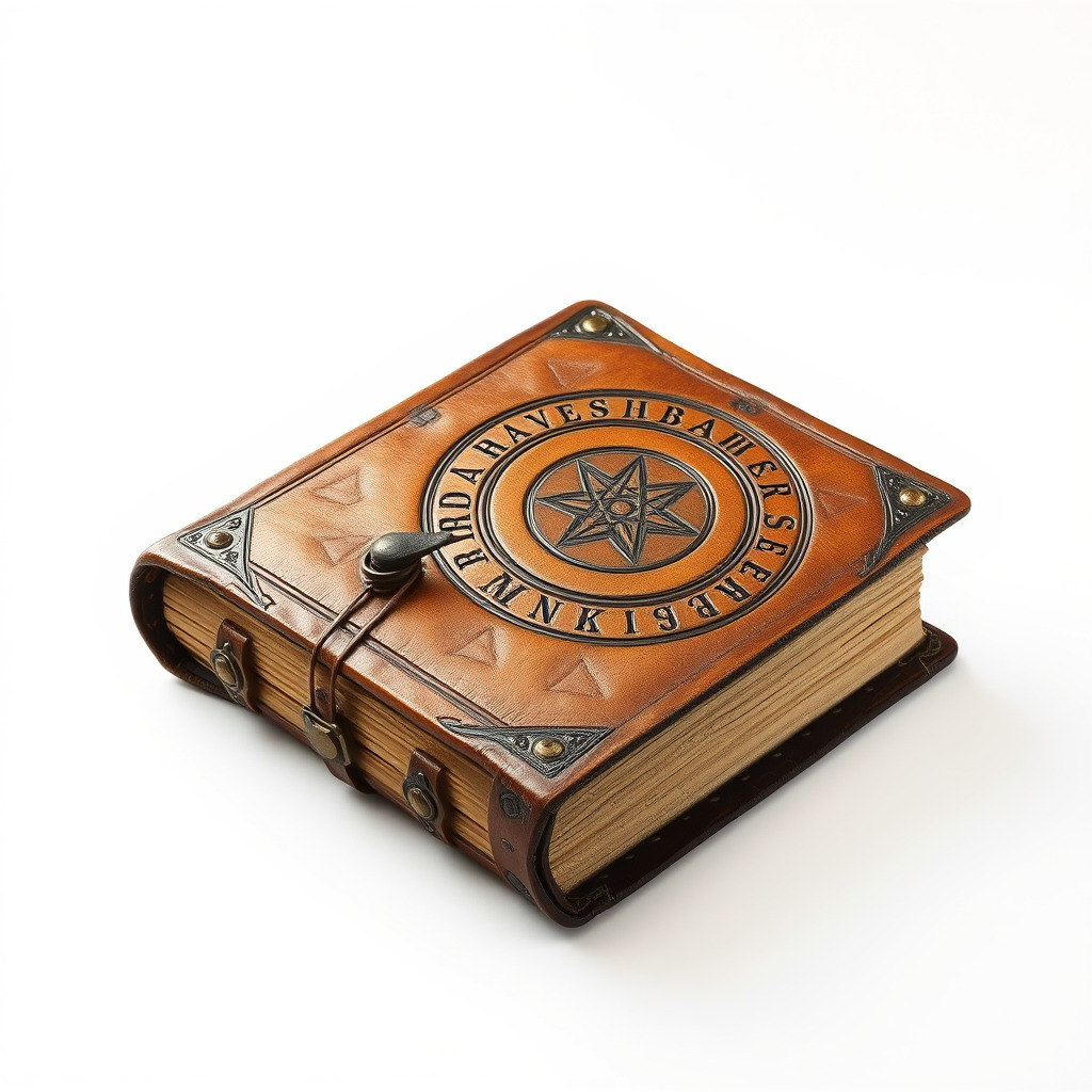 Ancient Leather Bound Book Model Pack Low-poly 3D model_3