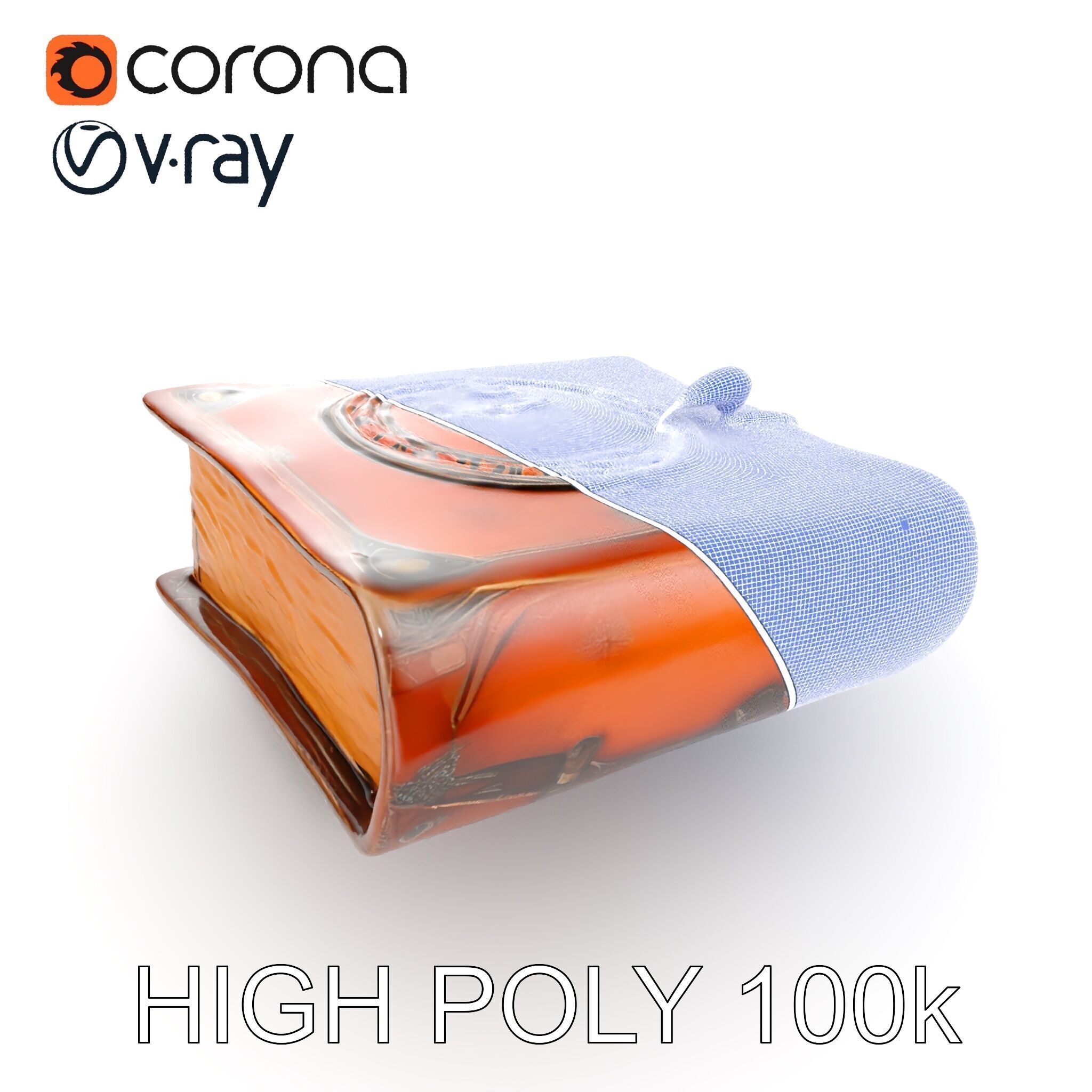 Ancient Leather Bound Book Model Pack Low-poly 3D model_25