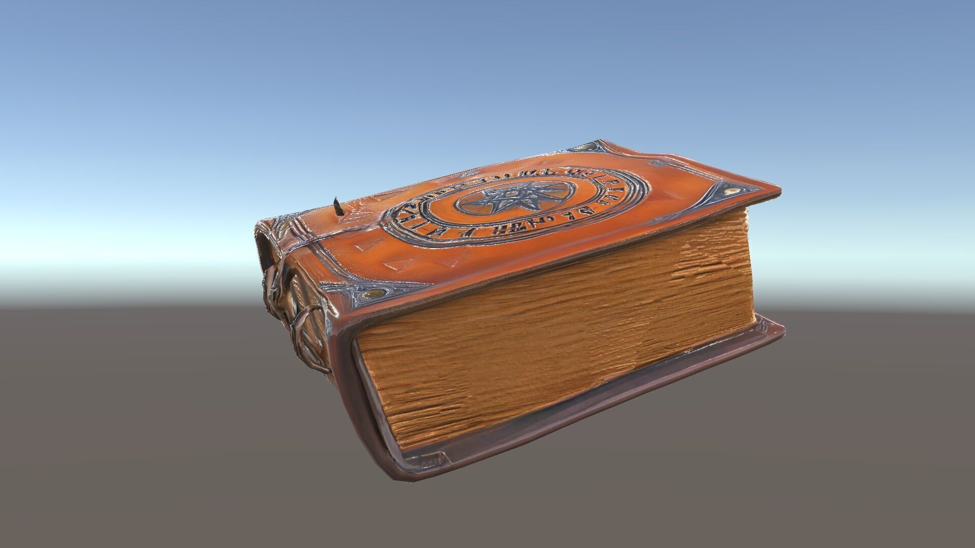 Ancient Leather Bound Book Model Pack Low-poly 3D model_35