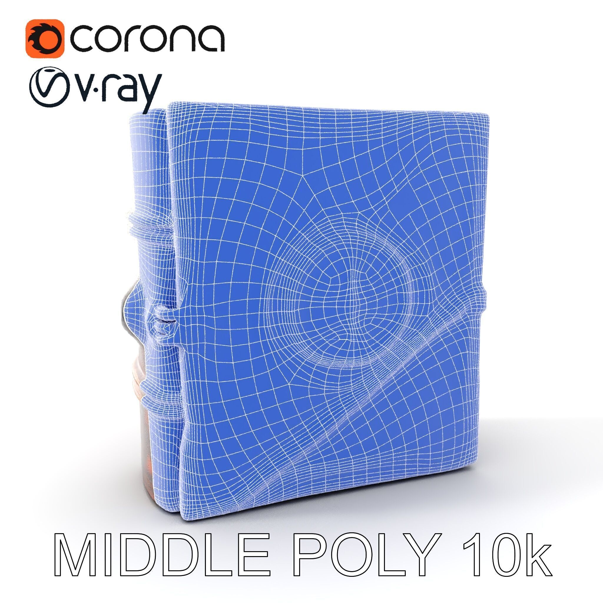 Ornate Medieval Book Model Pack with Detailed Carved Cover Low-poly 3D model_16