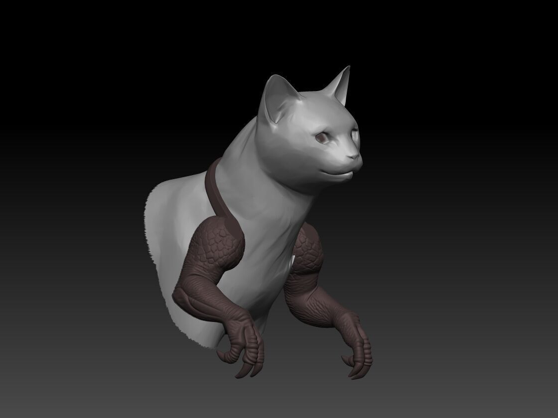 Cat trex arm - Cat-Rex  3D print model_1