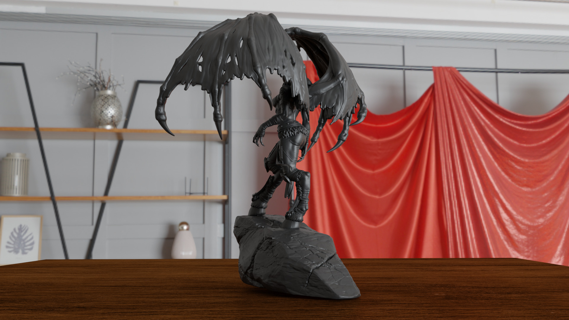 Dark angel Queen Fantasy 3D print model_6