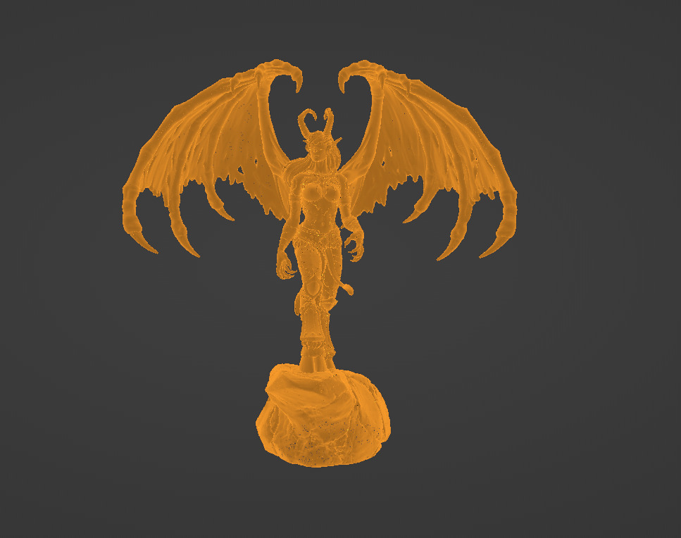 Dark angel Queen Fantasy 3D print model_7