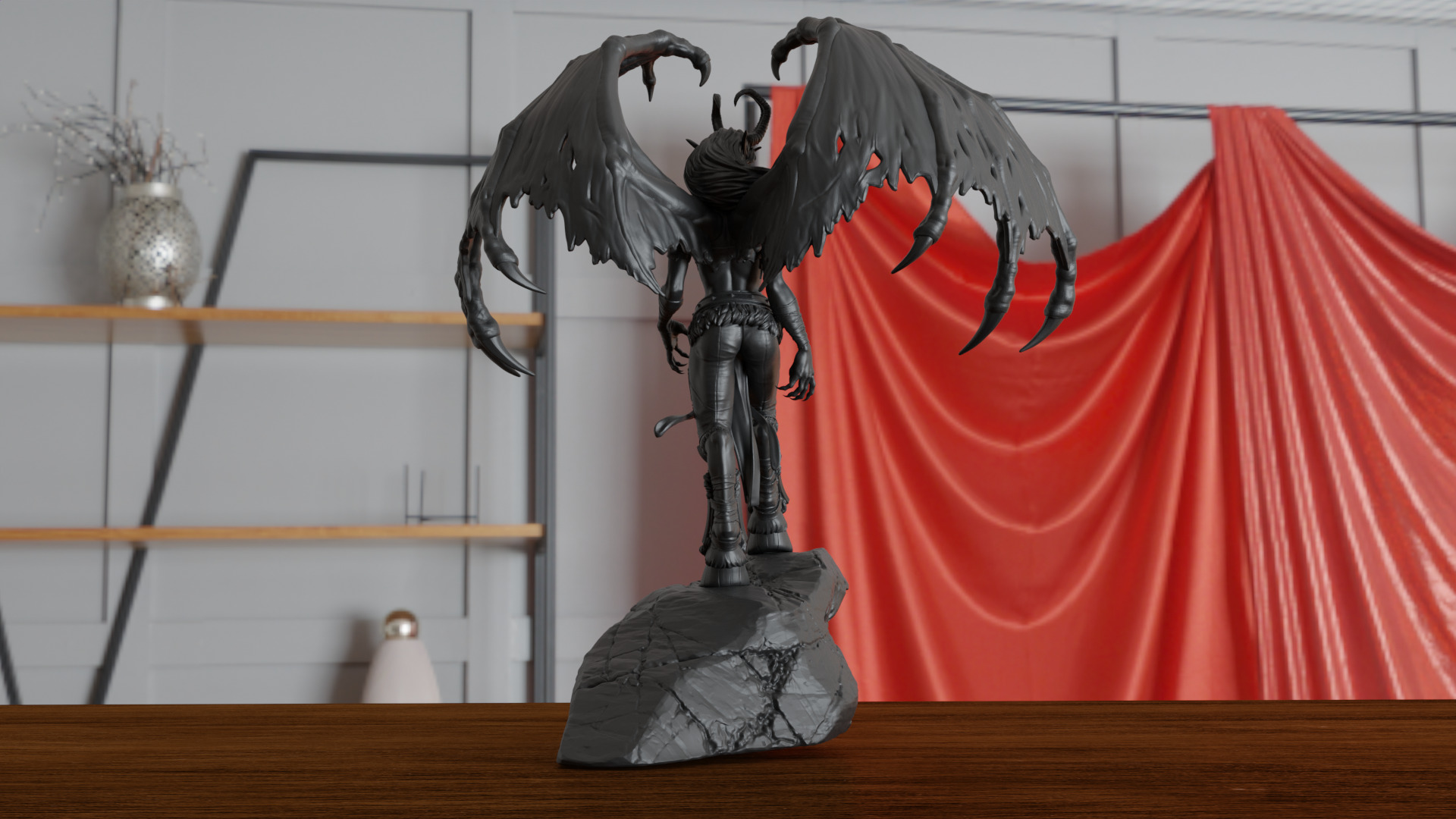 Dark angel Queen Fantasy 3D print model_4