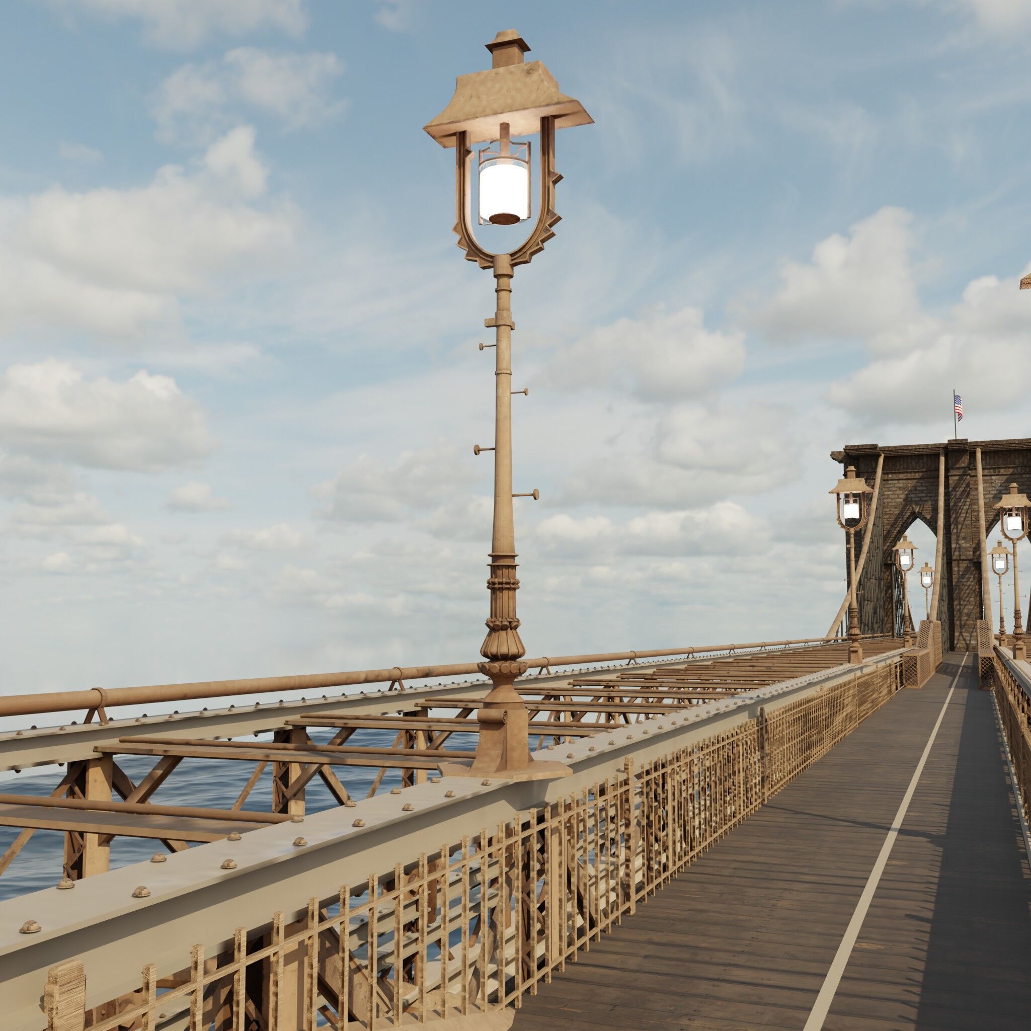 brooklyn bridge 3D model_1