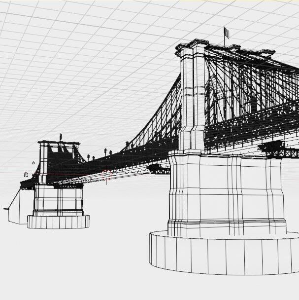 brooklyn bridge 3D model_30