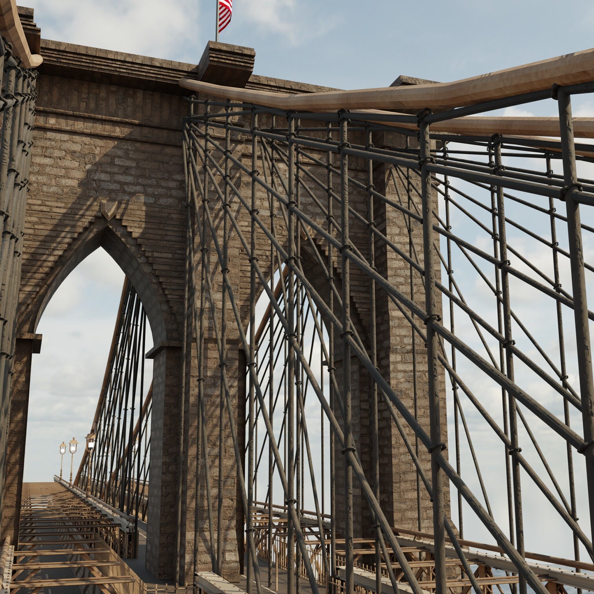 brooklyn bridge 3D model_10