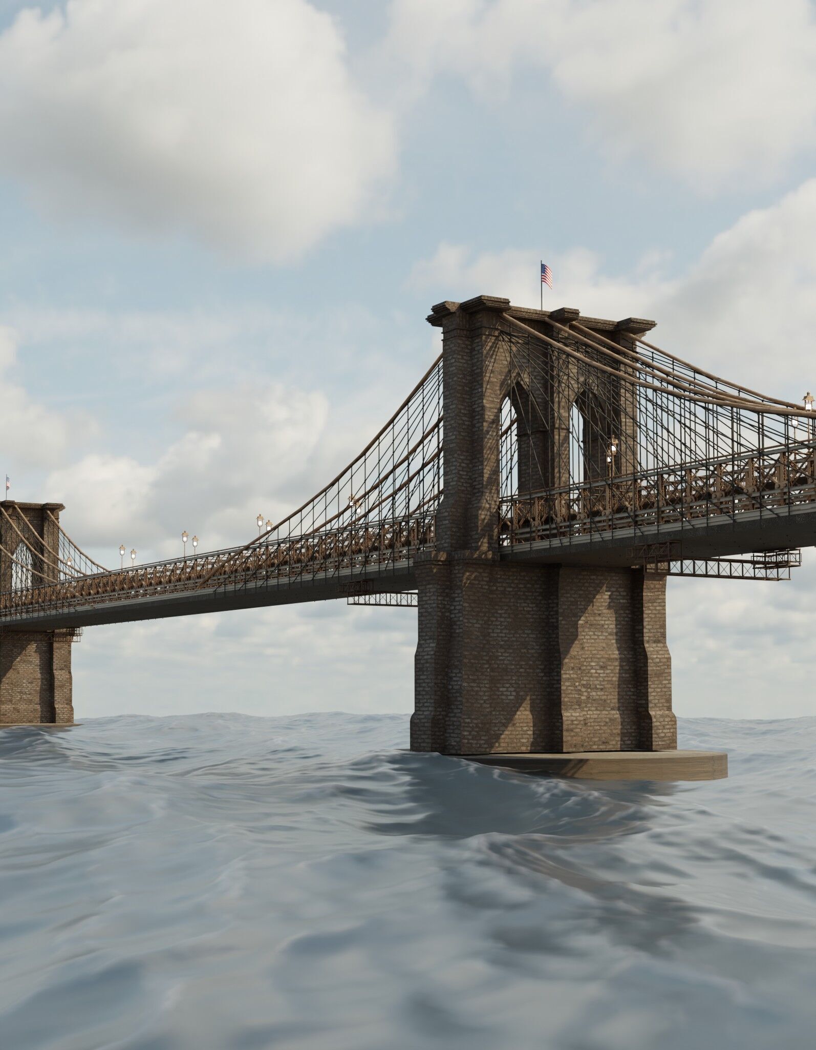 brooklyn bridge 3D model_18