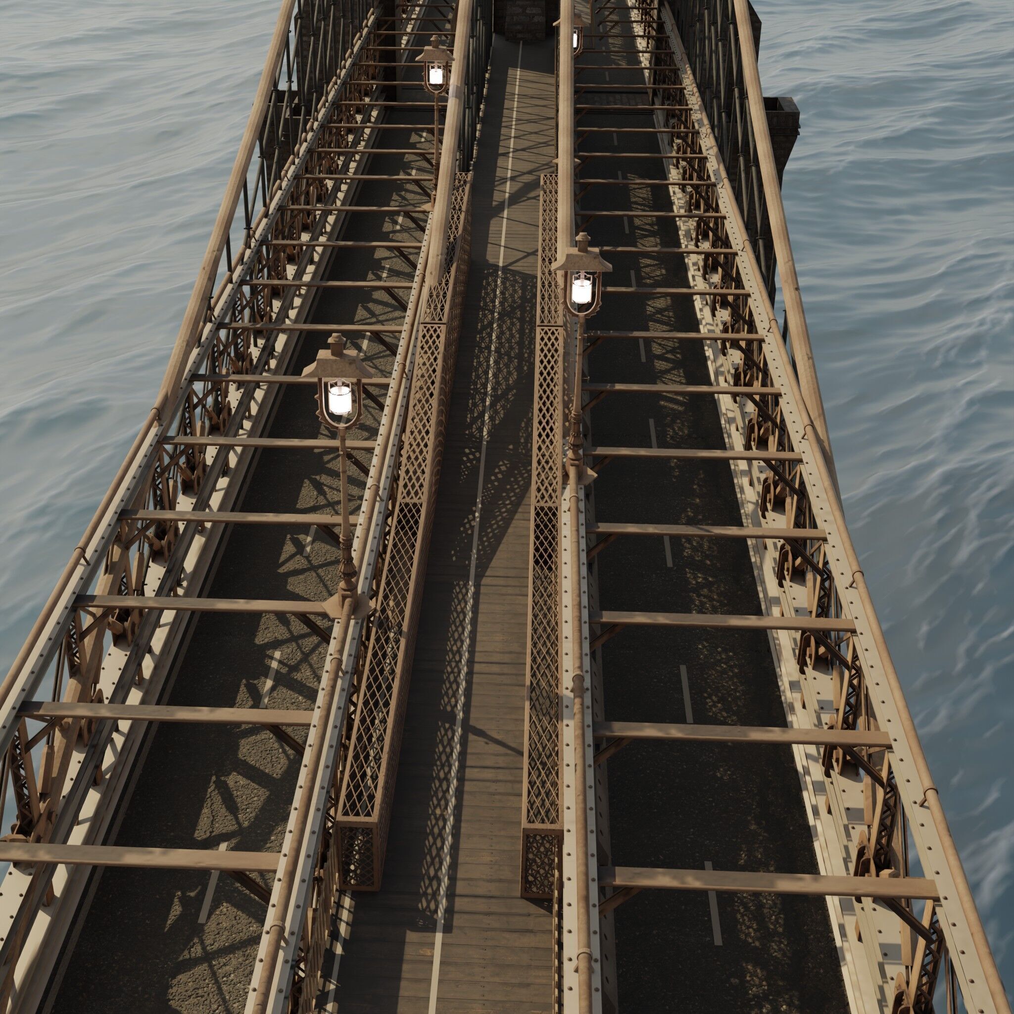 brooklyn bridge 3D model_3