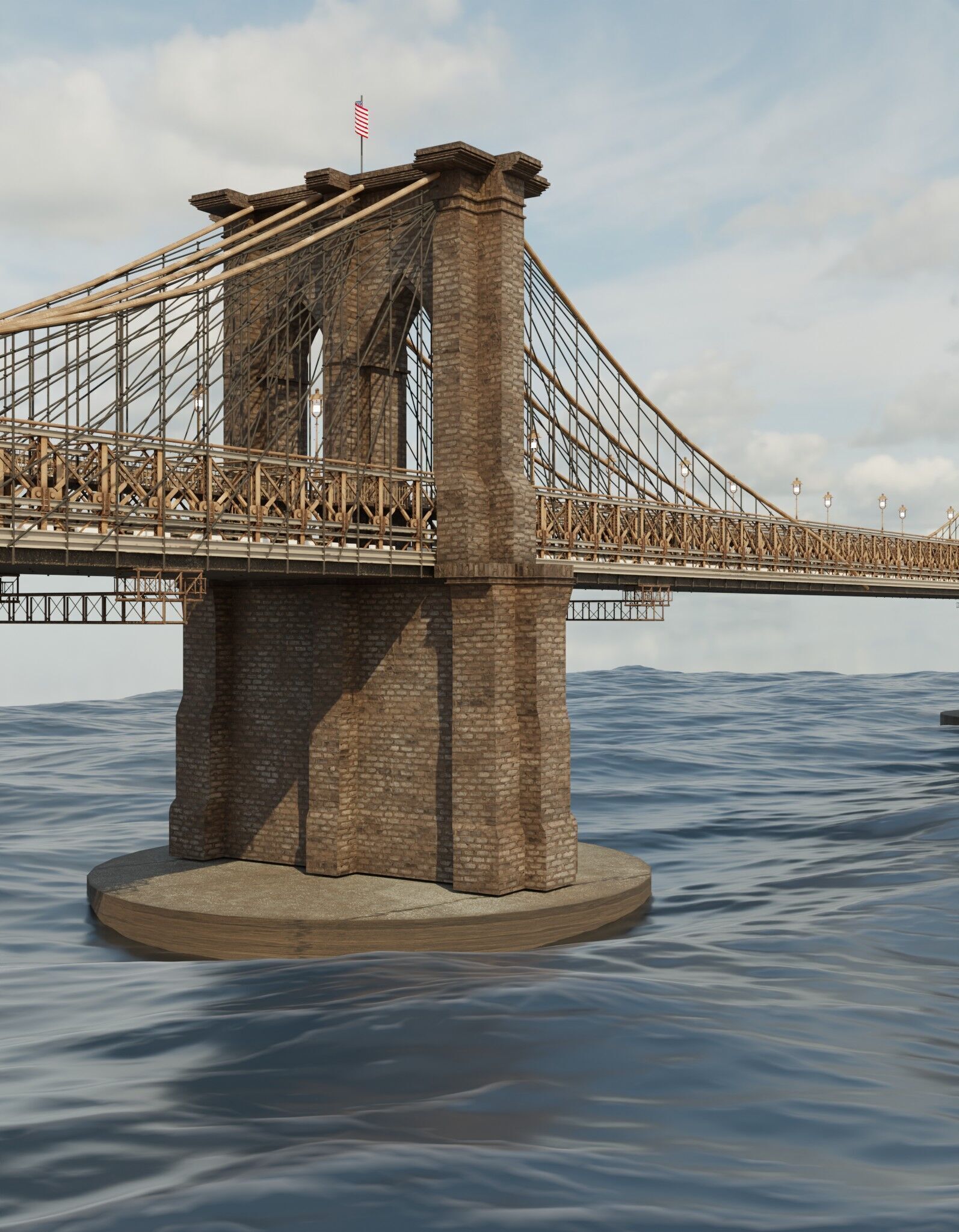 brooklyn bridge 3D model_15