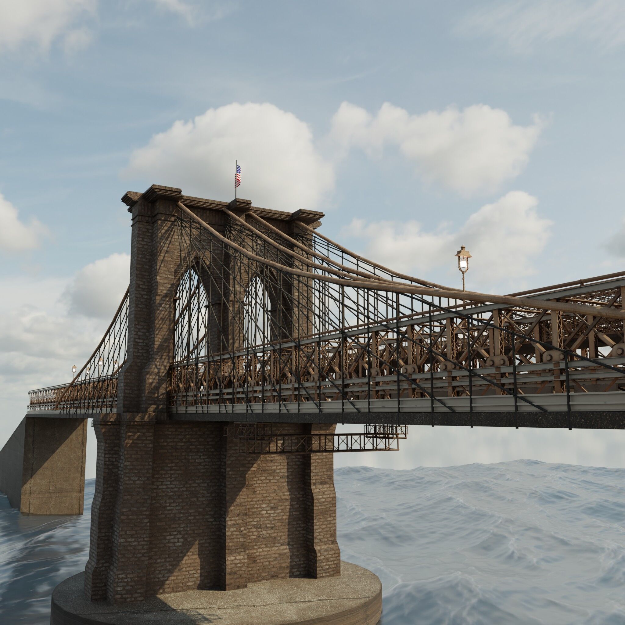 brooklyn bridge 3D model_19