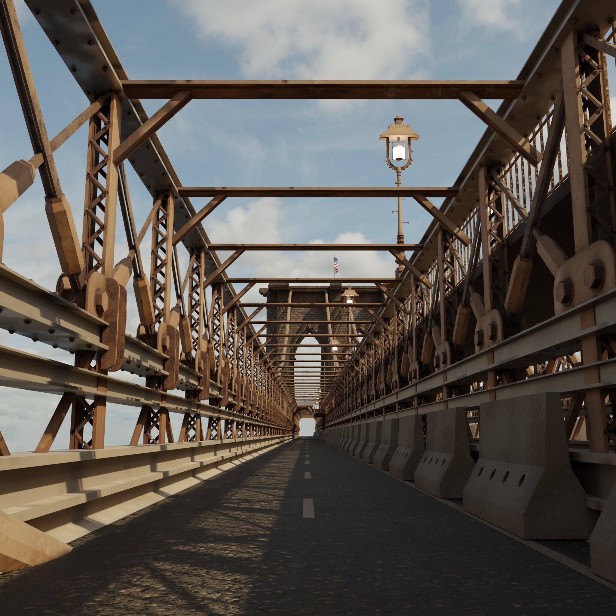 brooklyn bridge 3D model_6