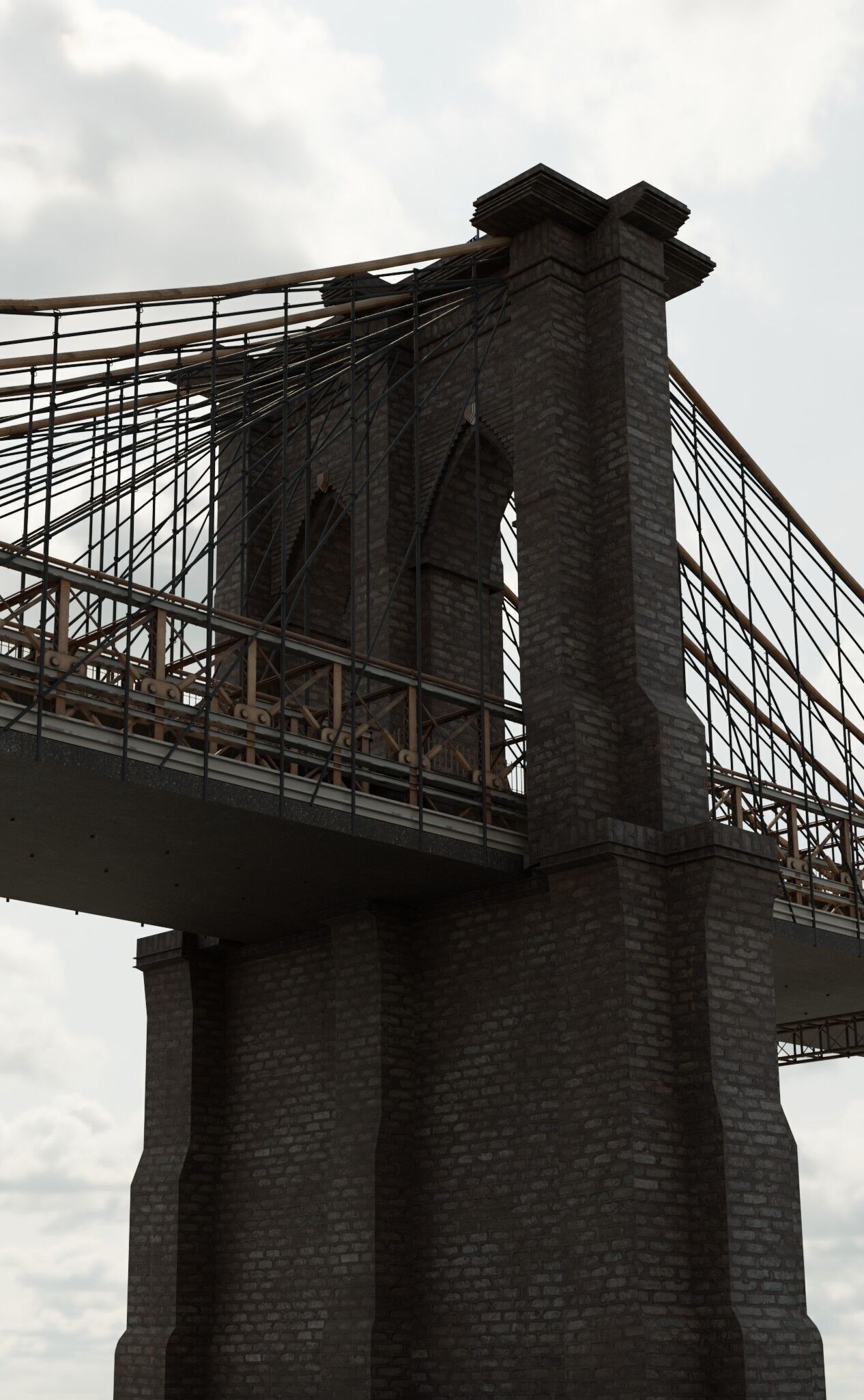 brooklyn bridge 3D model_8