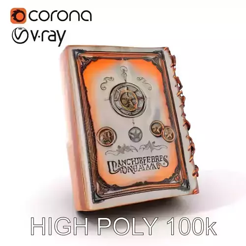 Antique Spellbook Model Pack Low-poly 3D model