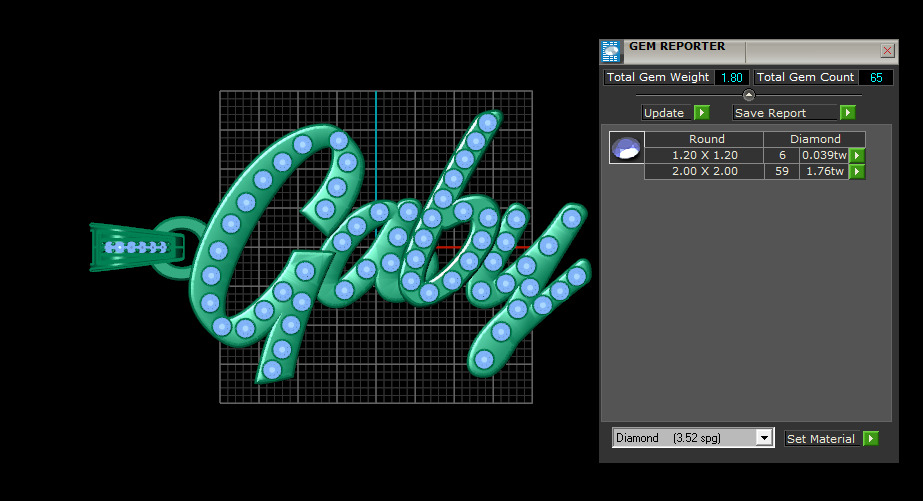 Gaby name pendant   3D print model_5