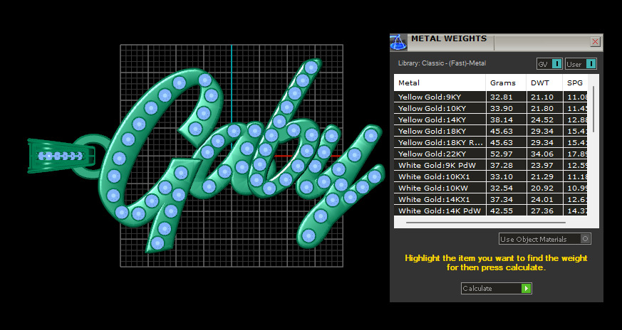 Gaby name pendant   3D print model_6