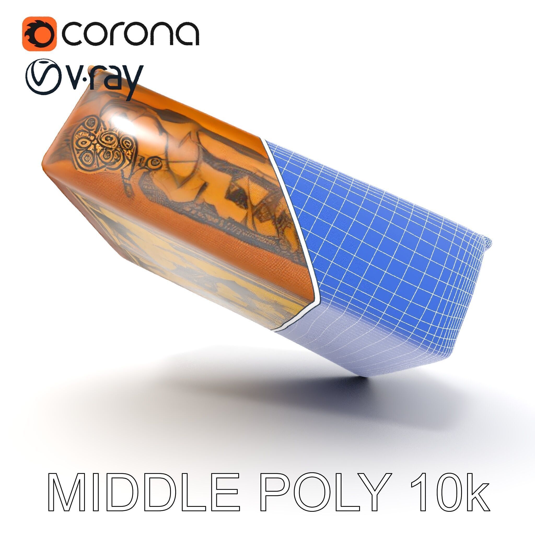 Antique Ornate Book D Model Pack Low-poly 3D model_31