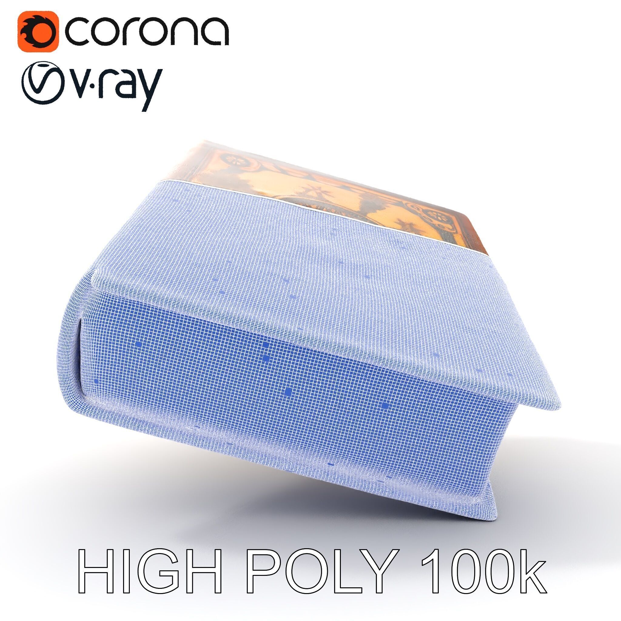 Antique Ornate Book D Model Pack Low-poly 3D model_27