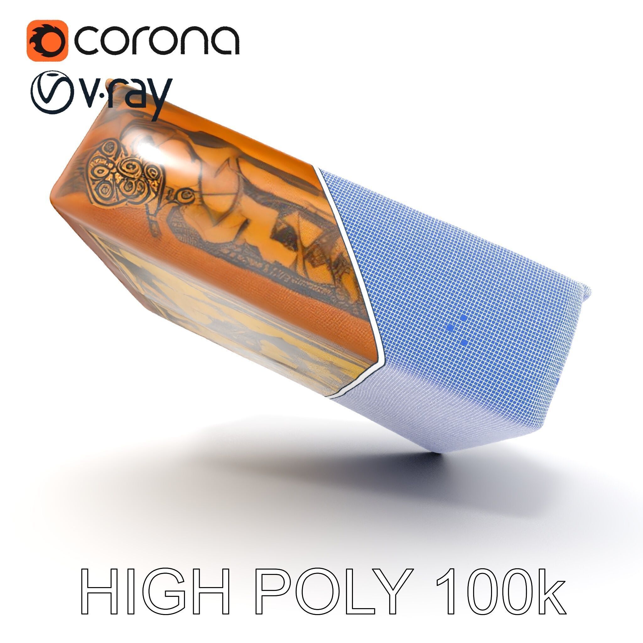 Antique Ornate Book D Model Pack Low-poly 3D model_36