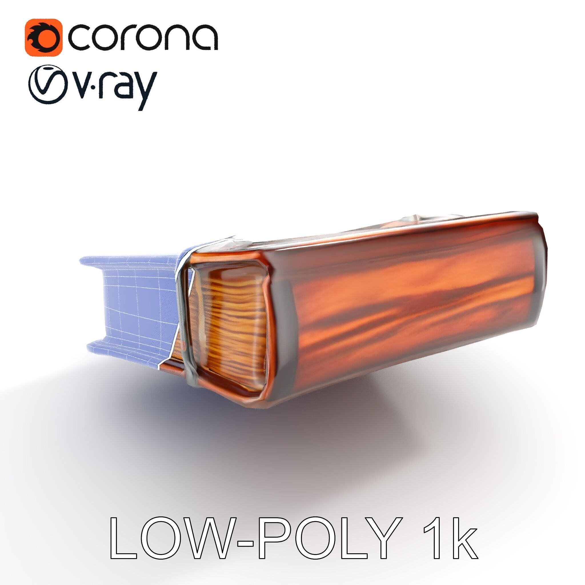 Ornate Medieval Book D Model Pack Low-poly 3D model_24