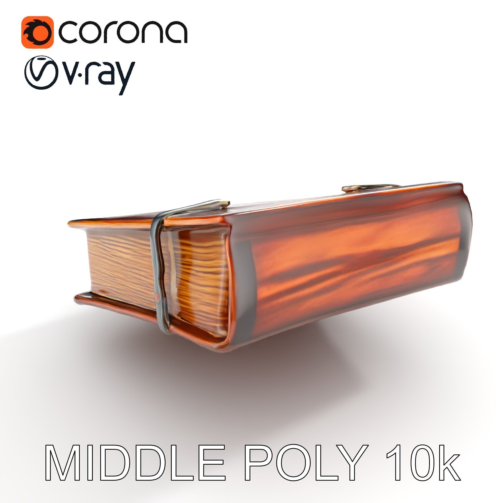 Ornate Medieval Book D Model Pack Low-poly 3D model_17