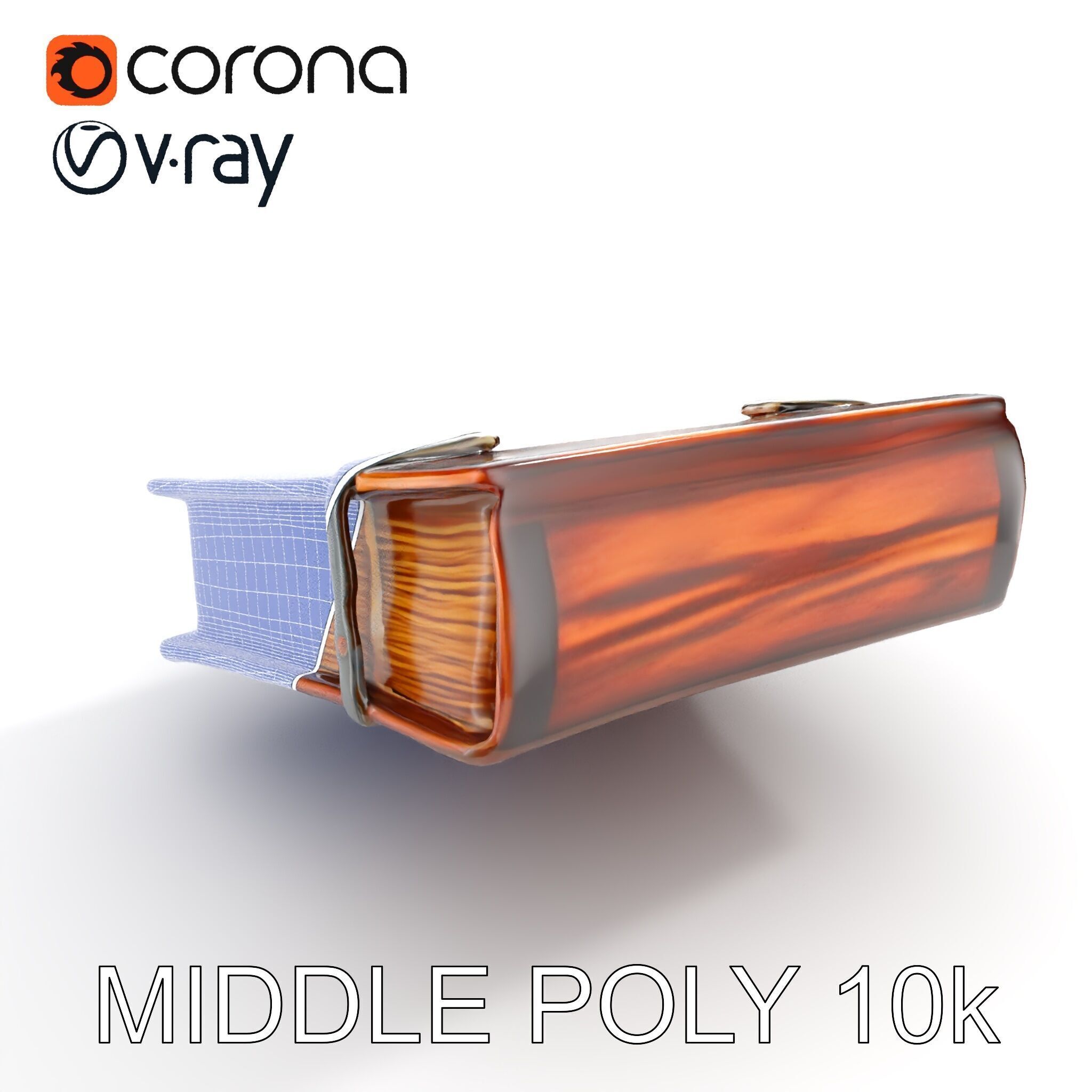 Ornate Medieval Book D Model Pack Low-poly 3D model_7