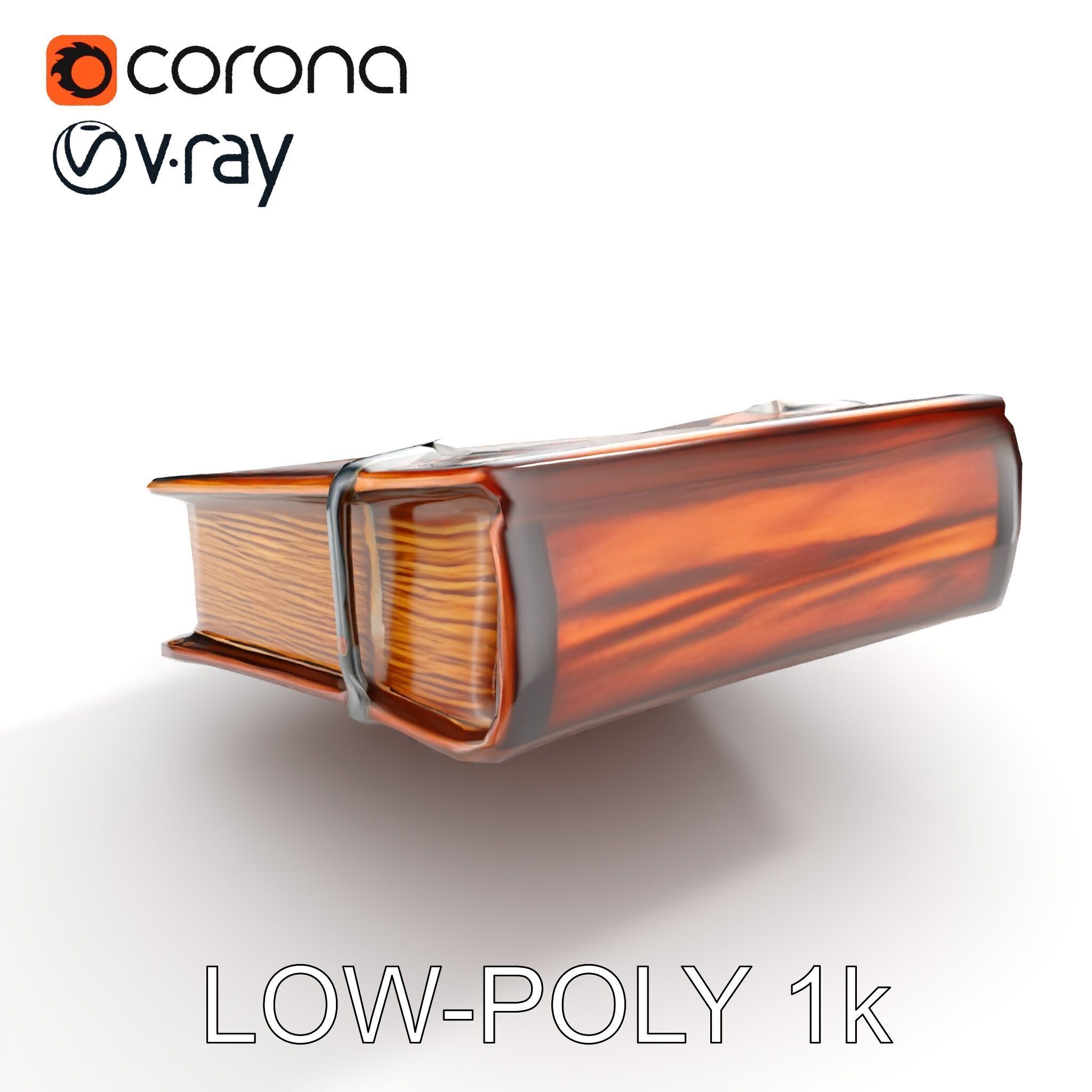 Ornate Medieval Book D Model Pack Low-poly 3D model_8