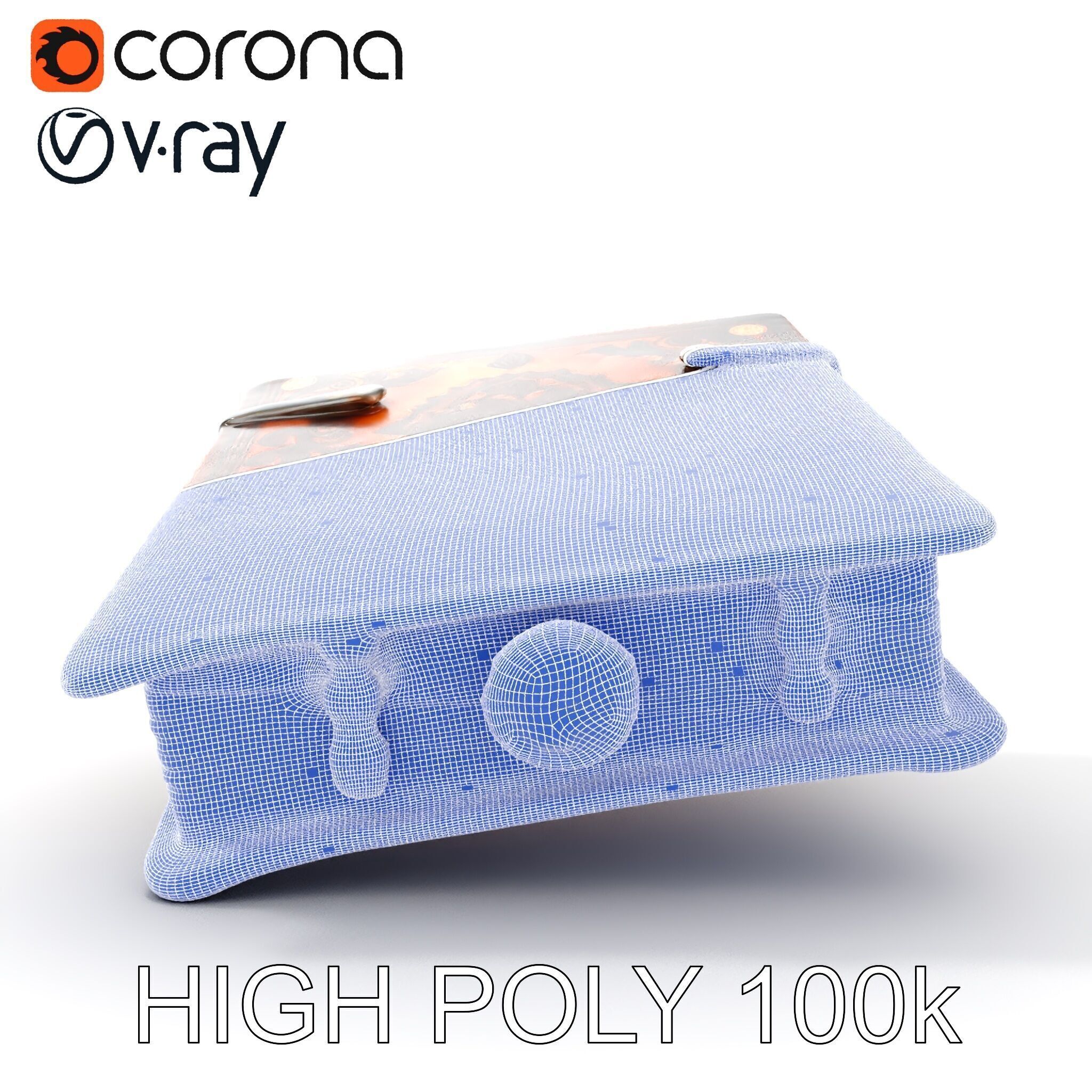 Ornate Medieval Book D Model Pack Low-poly 3D model_28