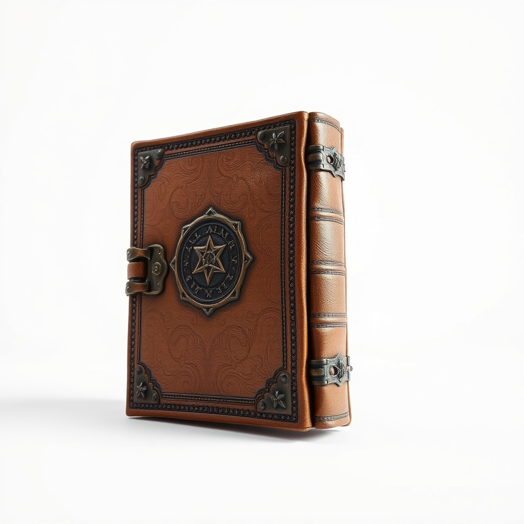 Antique Leather Bound Book Model Pack Low-poly 3D model_2